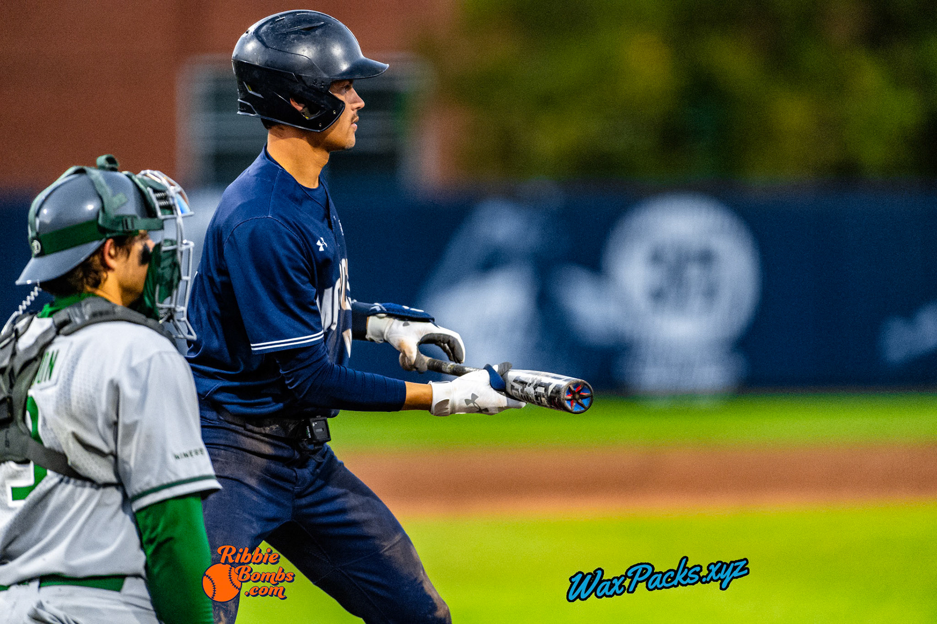 Shortstop Kyle Edwards (4) of Old Dominion butting the second game of a three-game weekend series. The Monarchs defeated the 49ers, 4-1, at Bud Metheny Baseball Stadium on the campus of Old Dominion University in Norfolk, VA, on Saturday, March 2, 2024.  (Photo Credit Chad W. via www.WaxPax.xyz via Getty Images, Copyright © WaxPacks.xyz WaxPacks.xyz™ 2024)