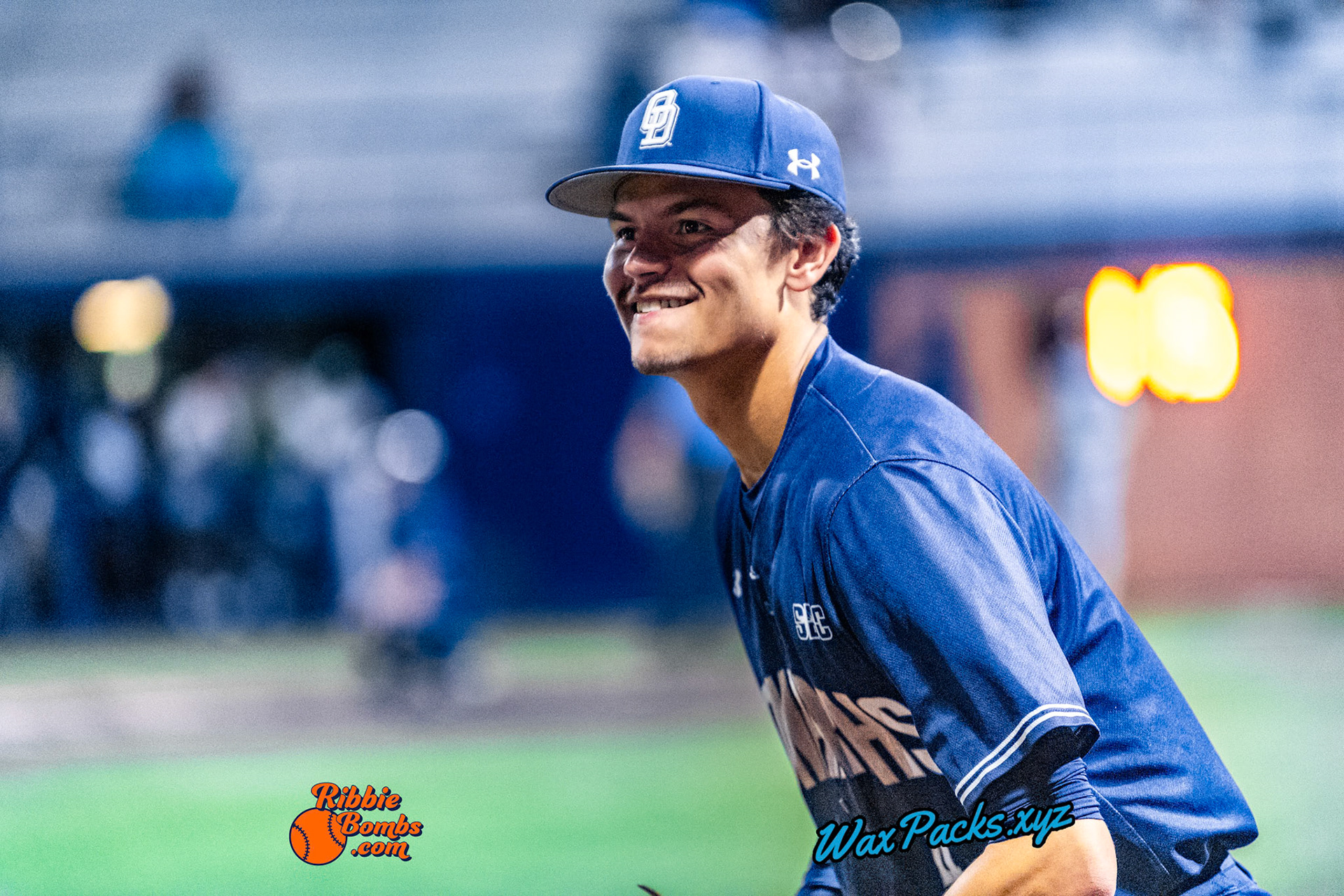 Shortstop Kyle Edwards (4) of Old Dominion comes out of the dugout at the top of the ninth inning in the second game of a three-game weekend series. The Monarchs defeated the 49ers, 4-1, at Bud Metheny Baseball Stadium on the campus of Old Dominion University in Norfolk, VA, on Saturday, March 2, 2024.(Photo Credit Chad W. via www.WaxPax.xyz via Getty Images, Copyright © WaxPacks.xyz WaxPacks.xyz™ 2024)