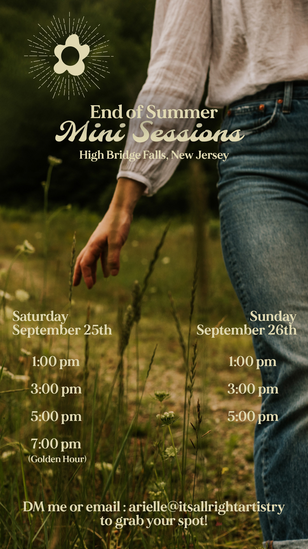Mini Session flyer design - 3