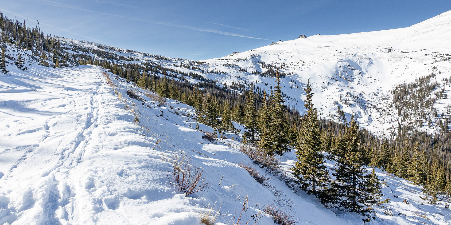 Trail Ridge Road in Winter