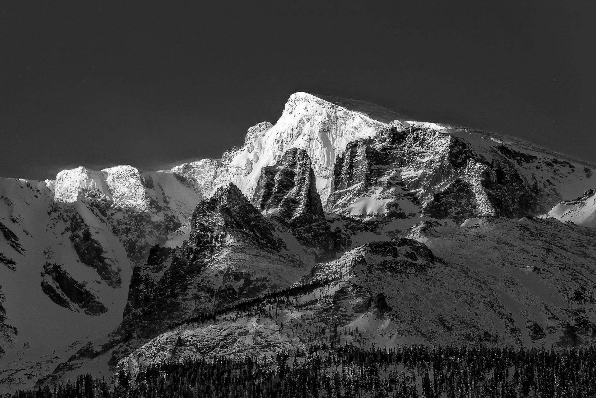 Taylor Peak in Winter