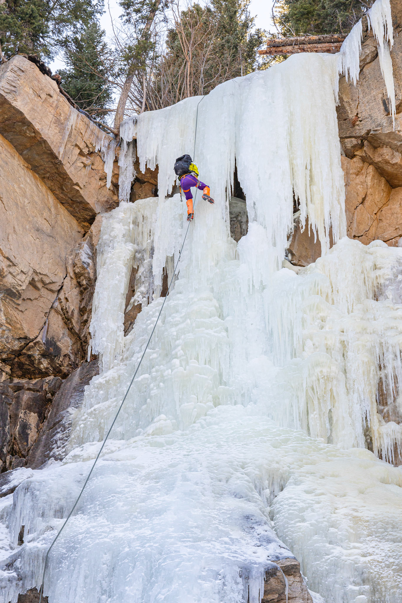 Hidden Falls in Winter