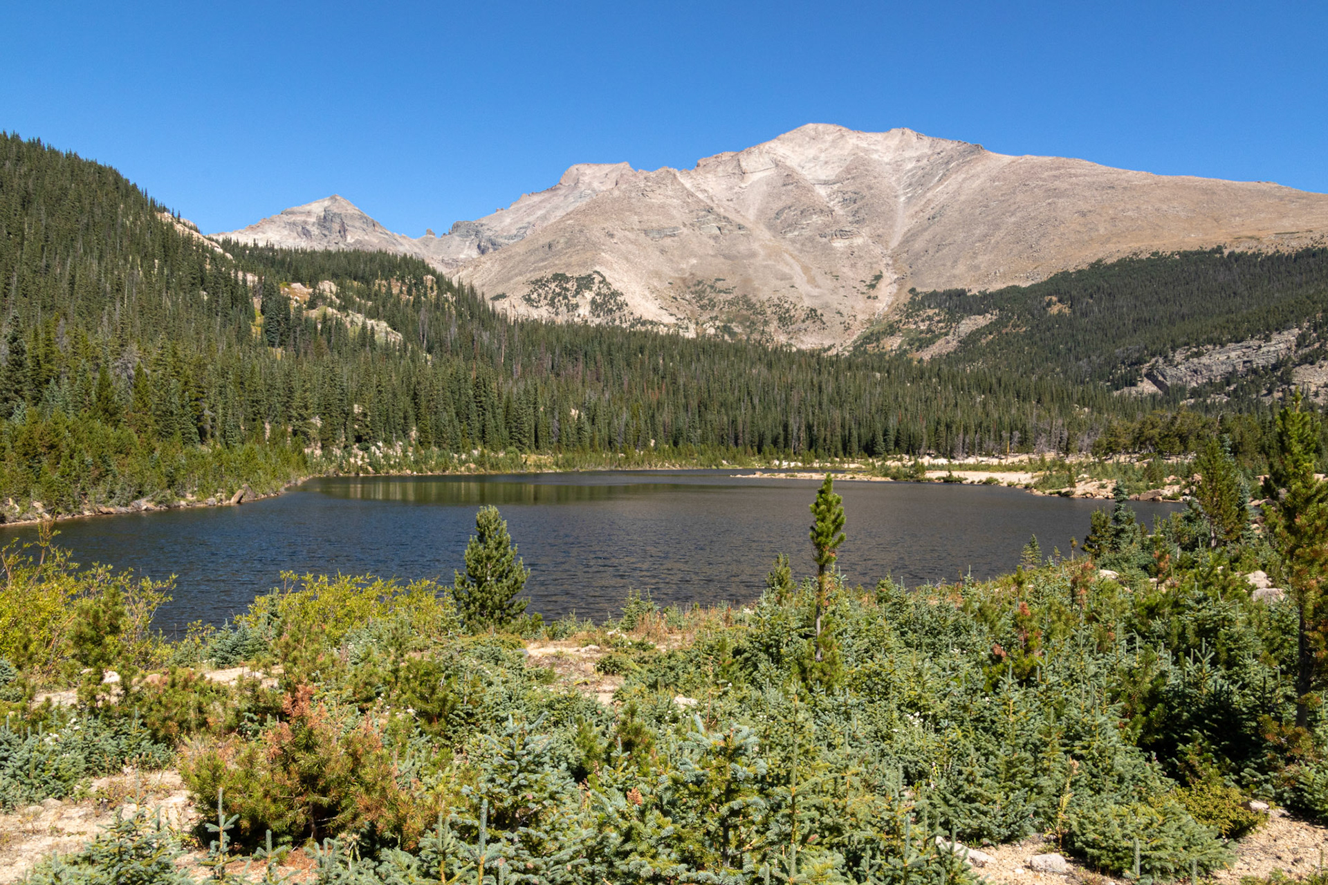 Sand Beach Lake and Mt. Meeker