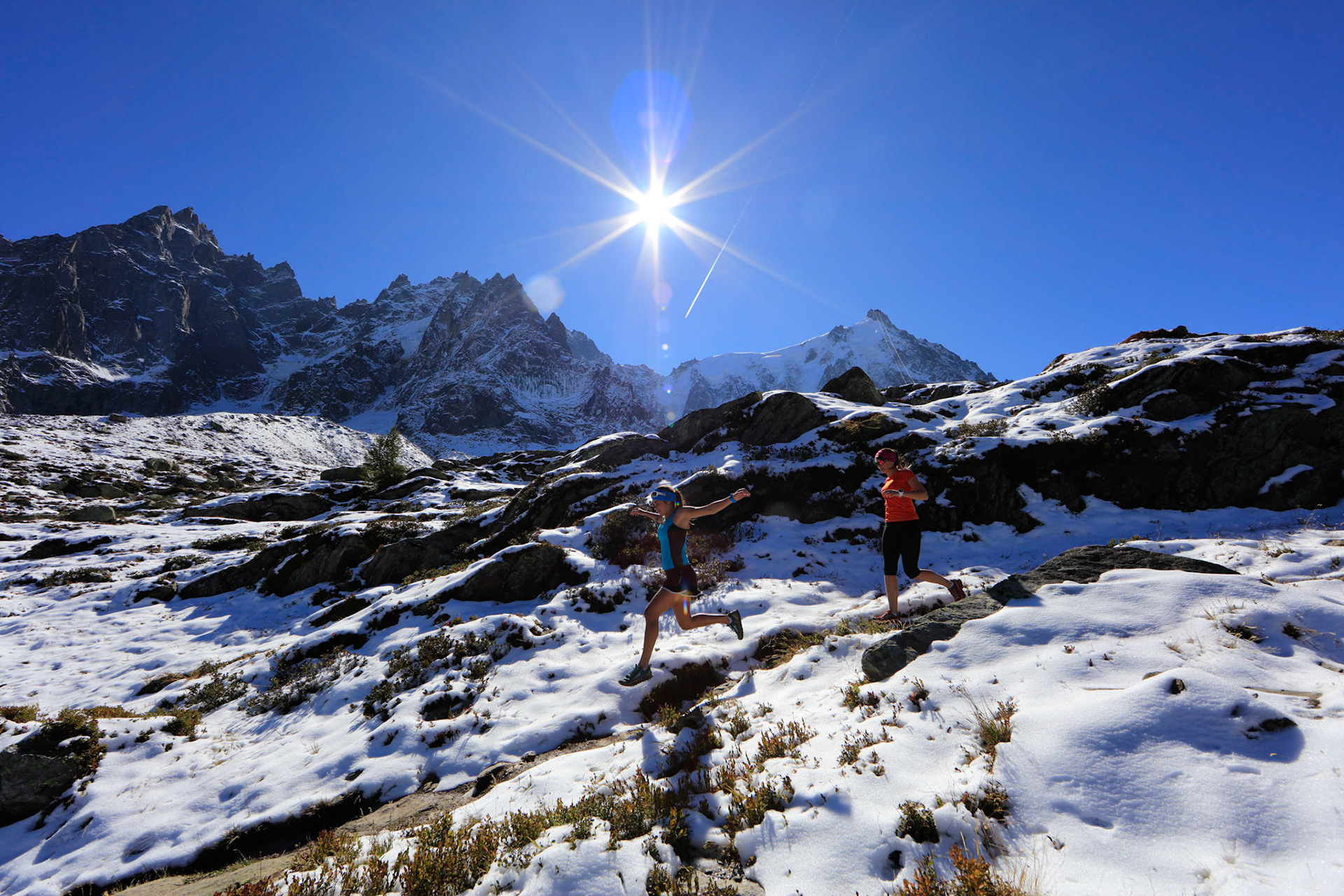 running in Chamonix
