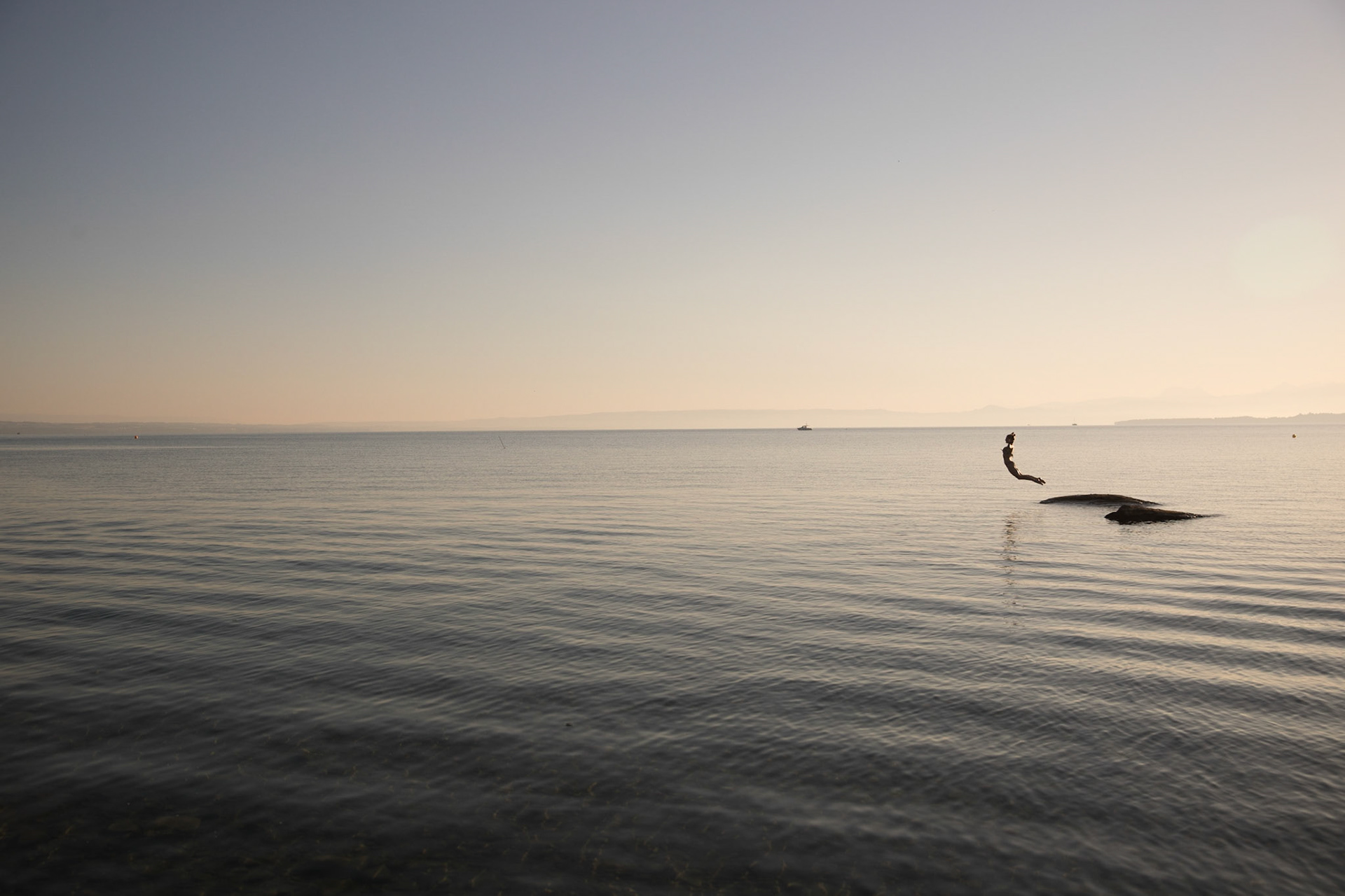 Lac leman, plage Excenevex