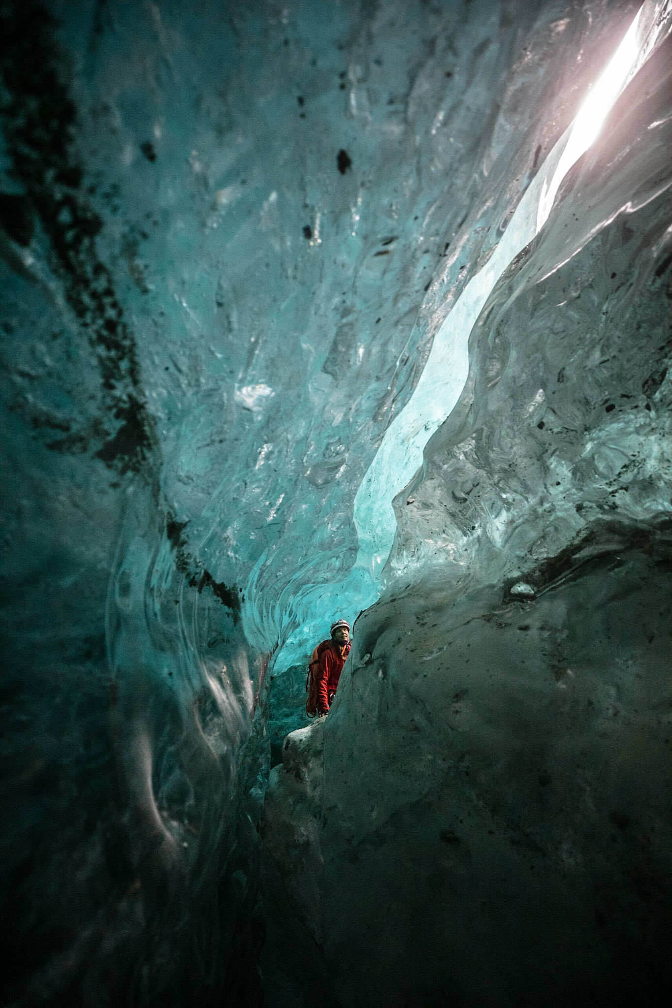 Mer de glace, moulin, Minna Riihimaki
