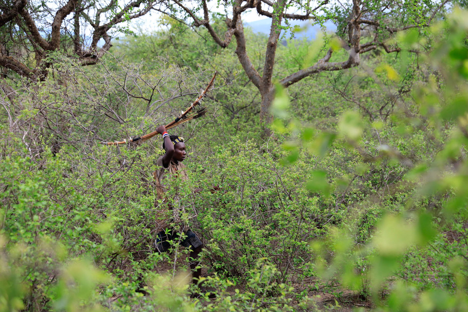 Tanzania, ,Eyassi lake, Hazabe, les derniers chasseurs cueilleurs
