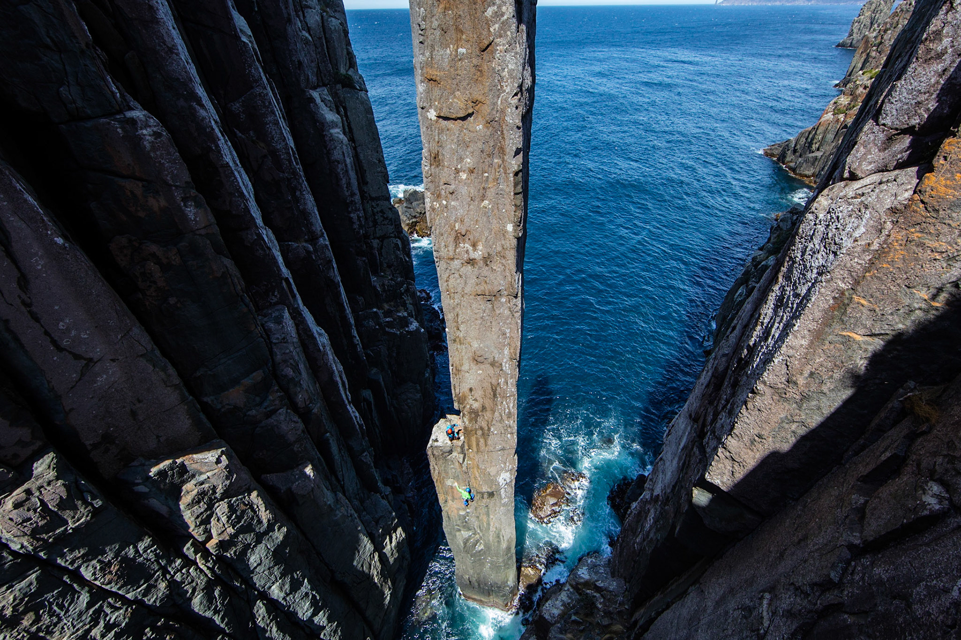 Tasmanie, Totem Pole, climbing, escalade, Monica Dalmasso, photographe