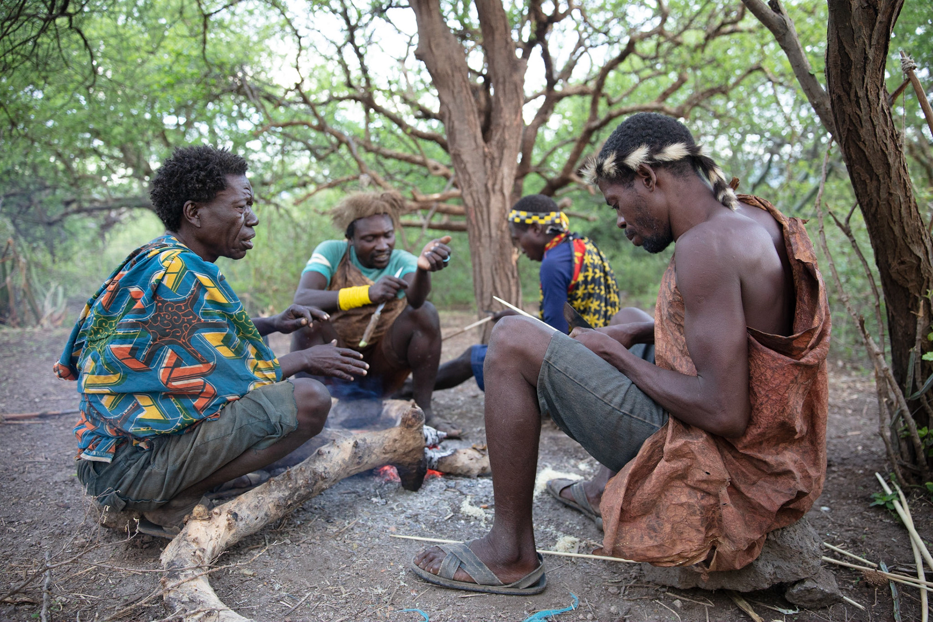 Tanzania, ,Eyassi lake, Hazabe, les derniers chasseurs cueilleurs