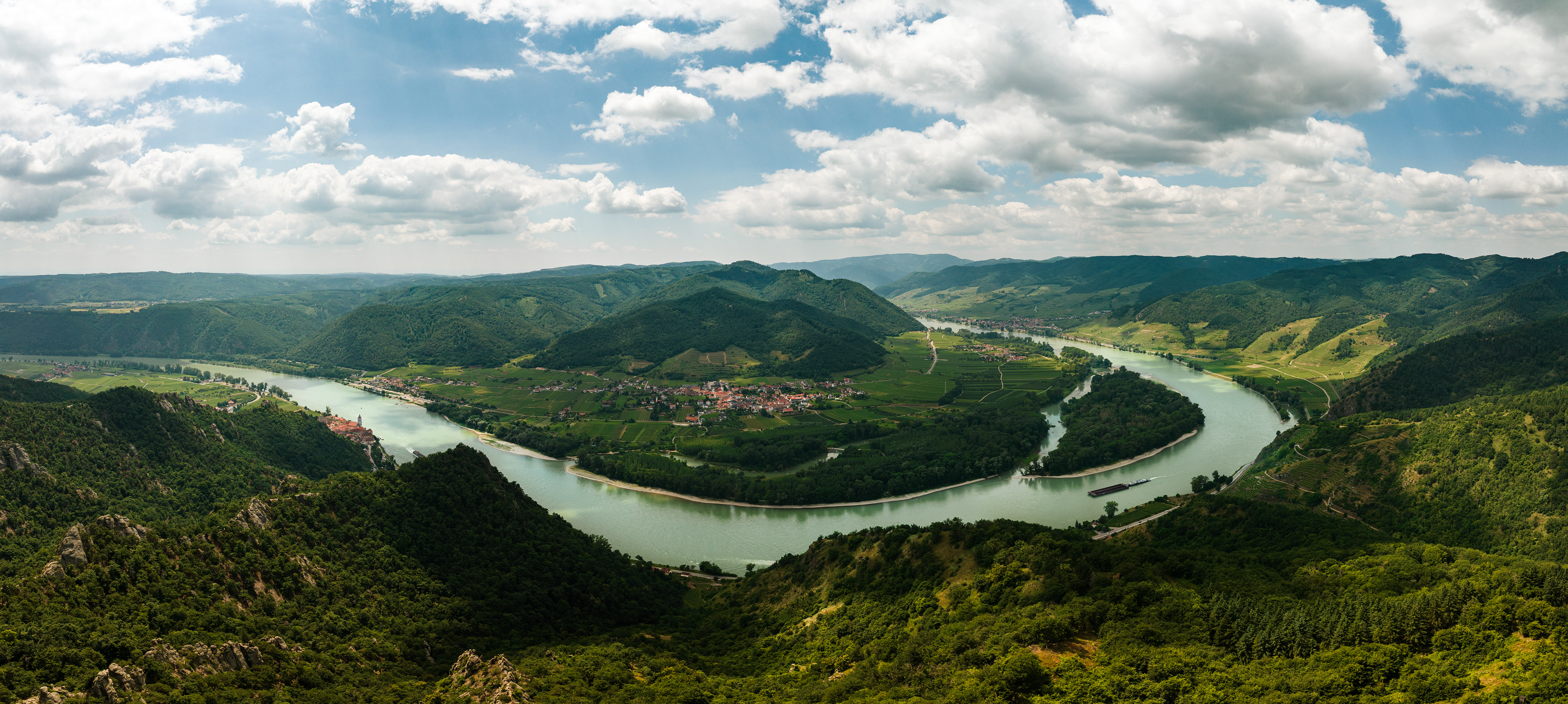 Donau von der Dürnsteiner Kanzel