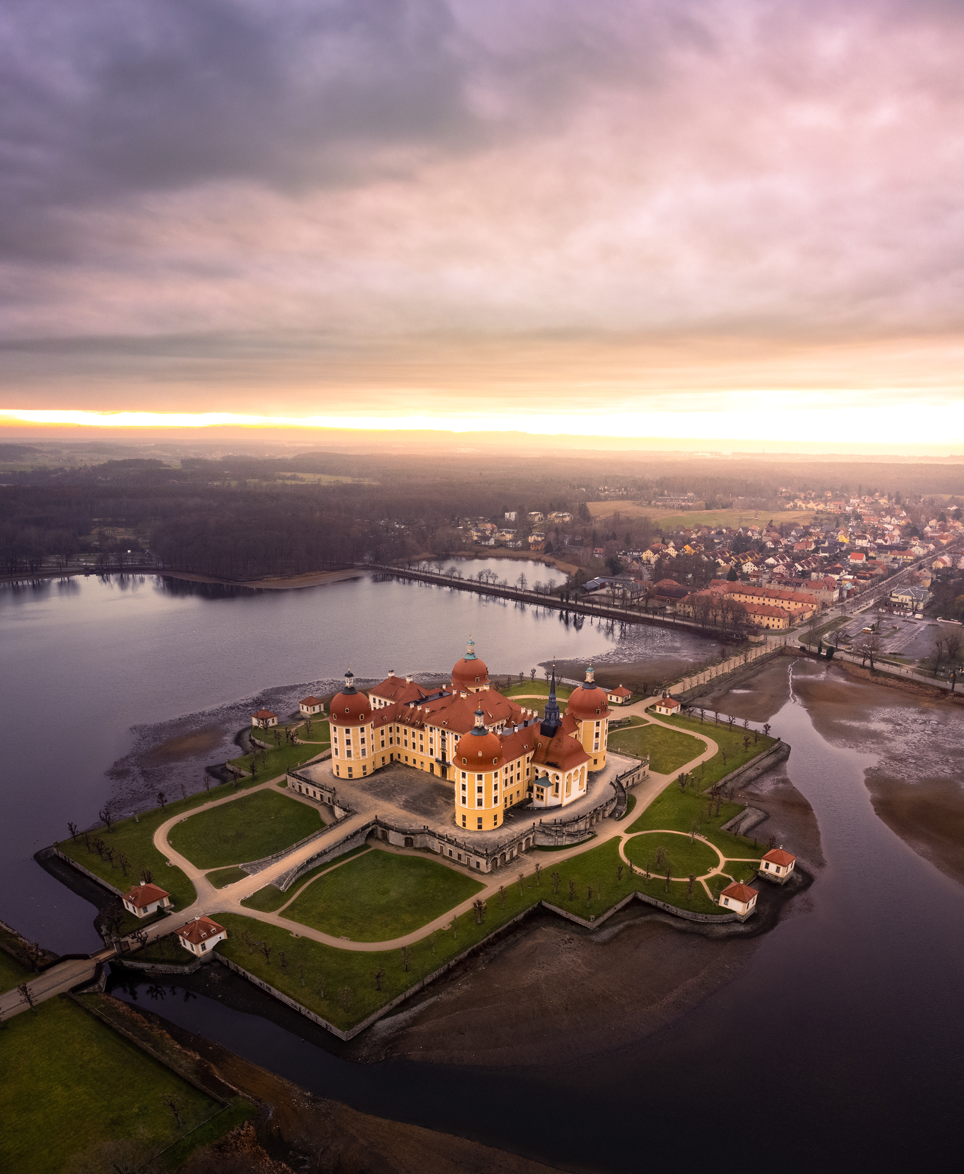 Moritzburg Sonnenaufgang