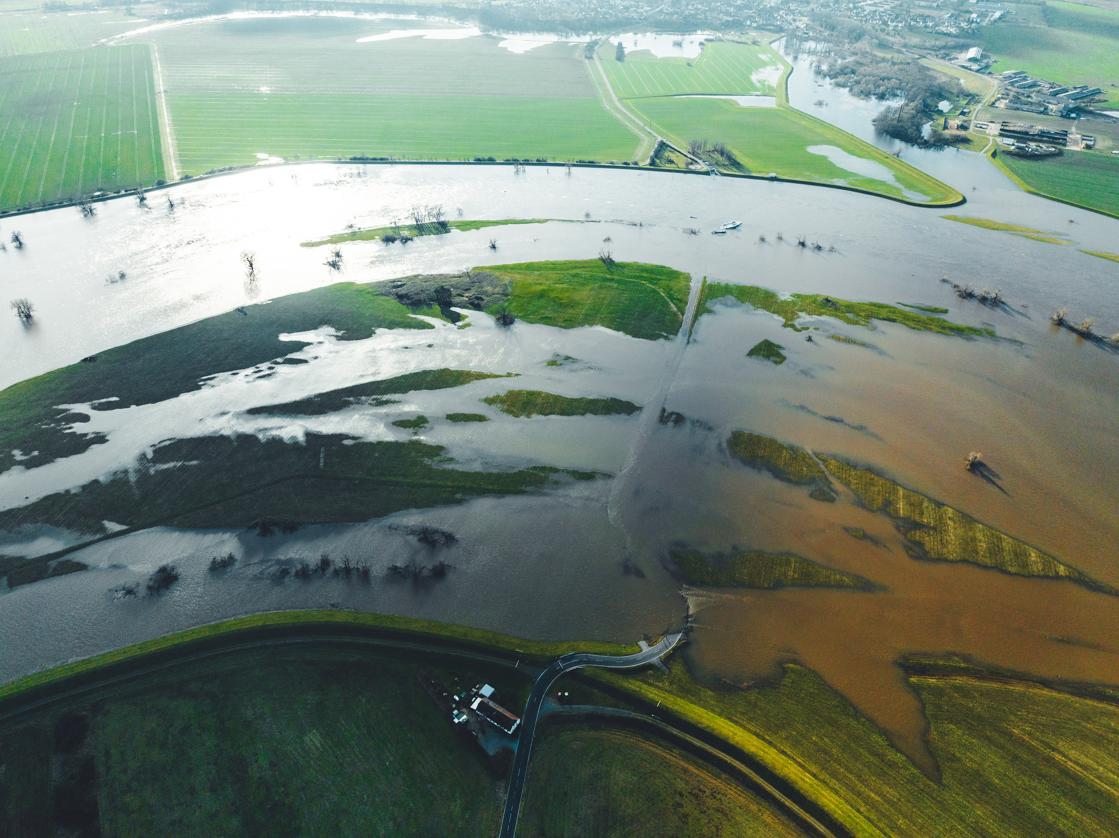 Elbe Hochwasser Dezember 2023