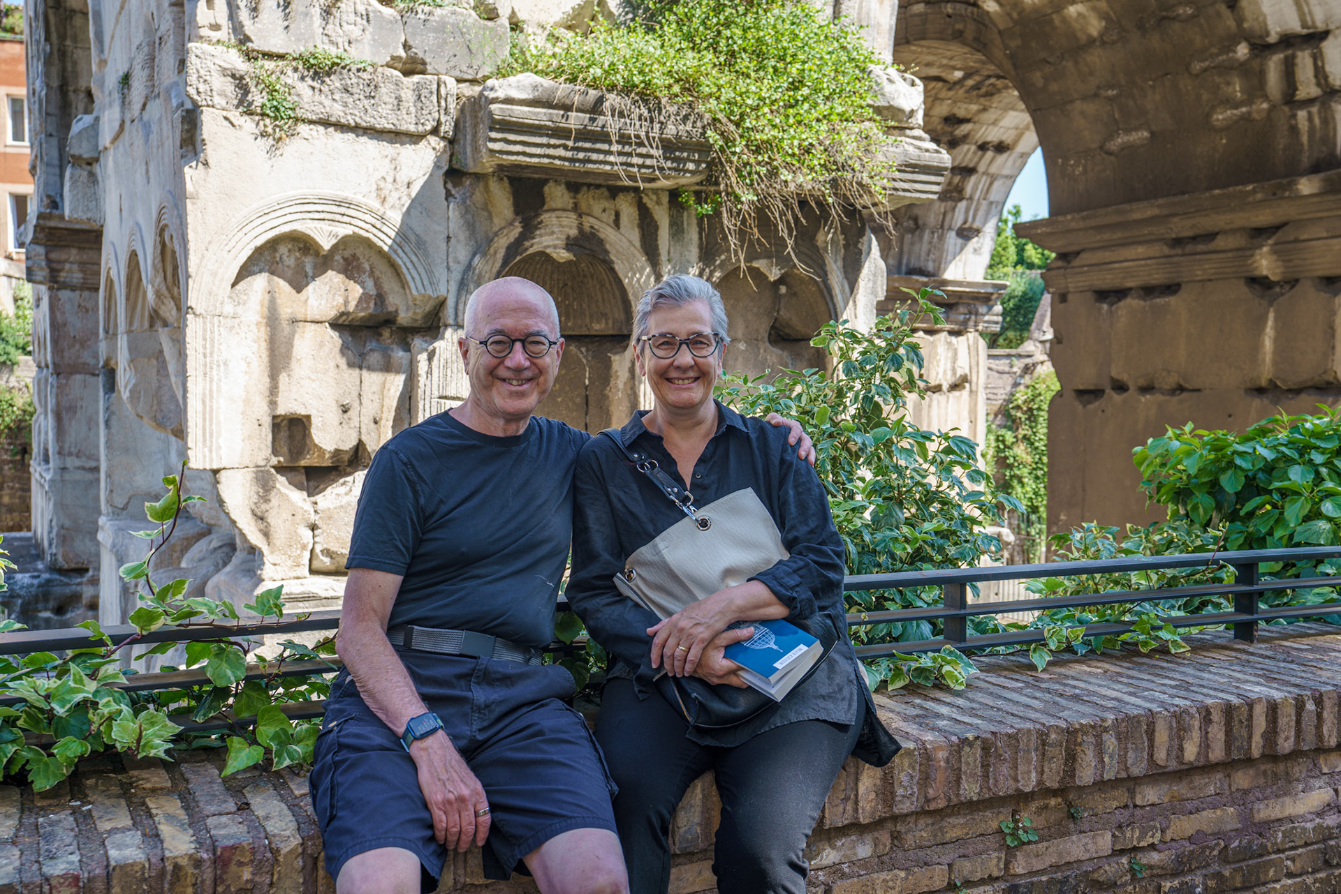 Arch of Janus partially obscured