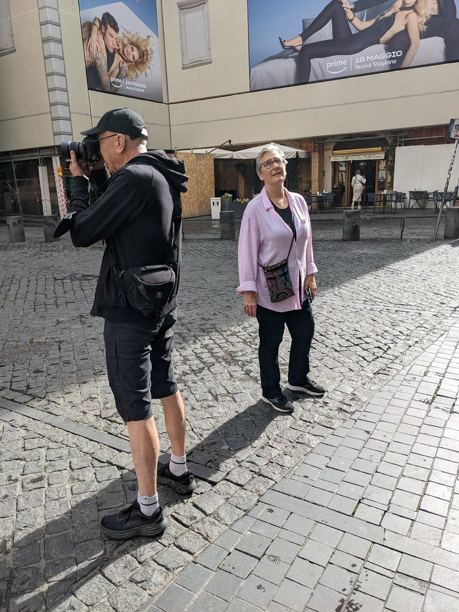 Amateur photographer at work