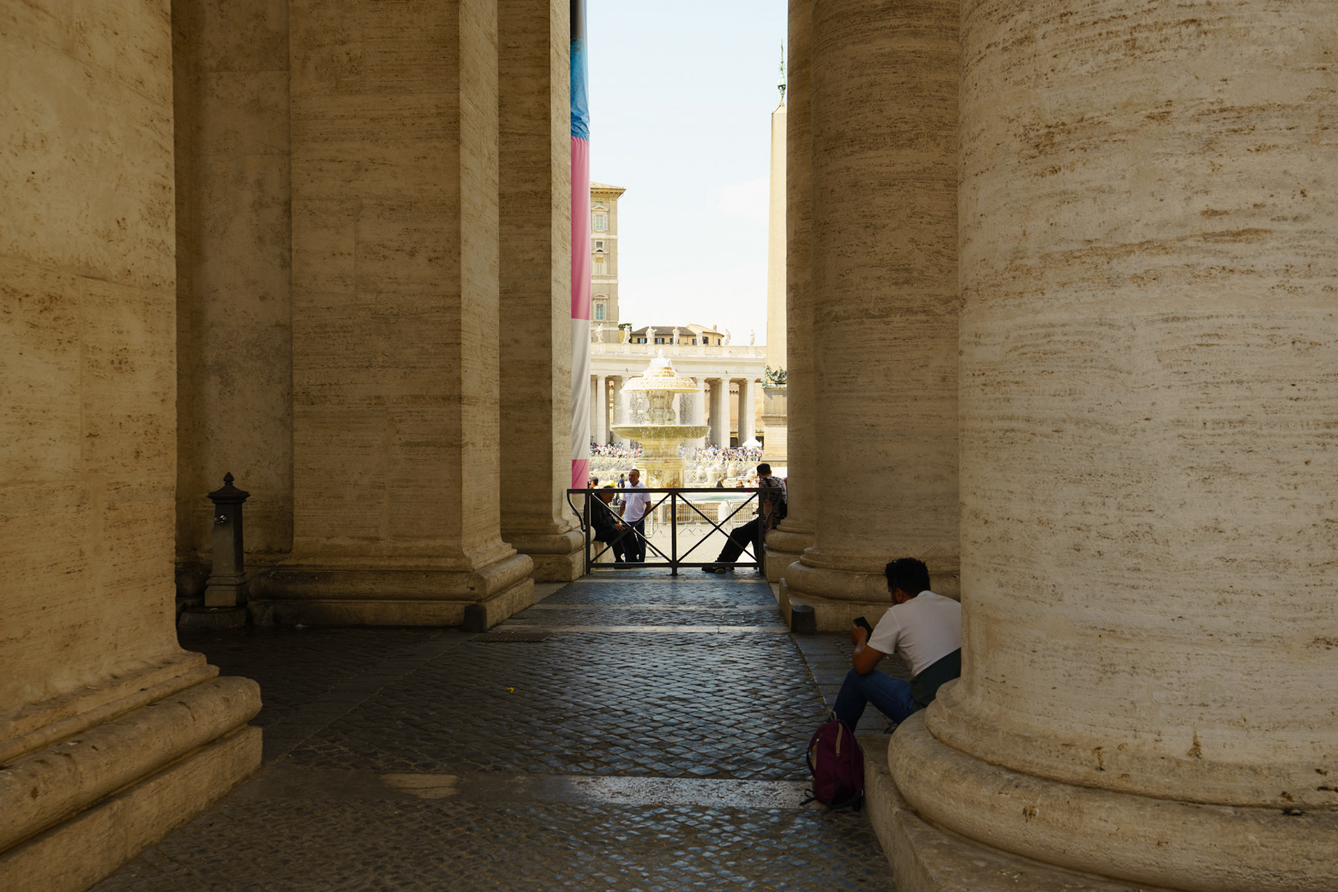 Saint Peter's Square &amp; Paolo fountain