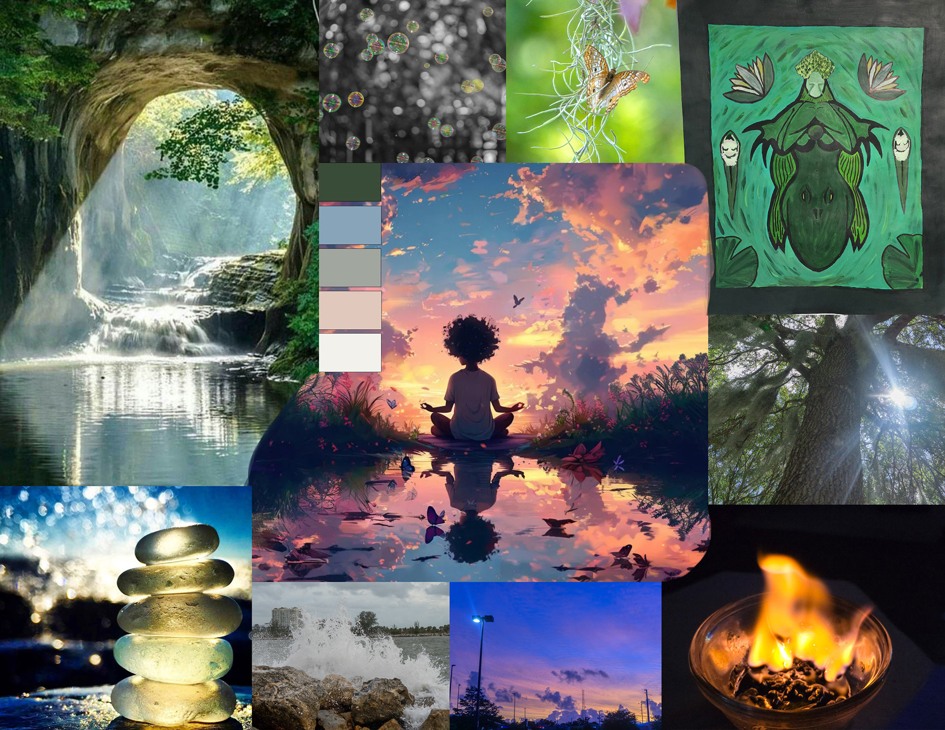 Serenity moodboard