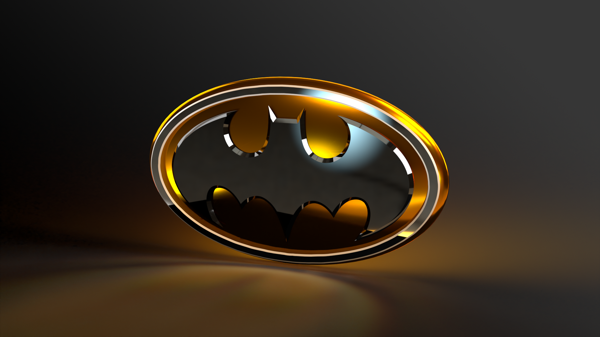 aflickdesign - Batman 1989 Chrome Logo Vector