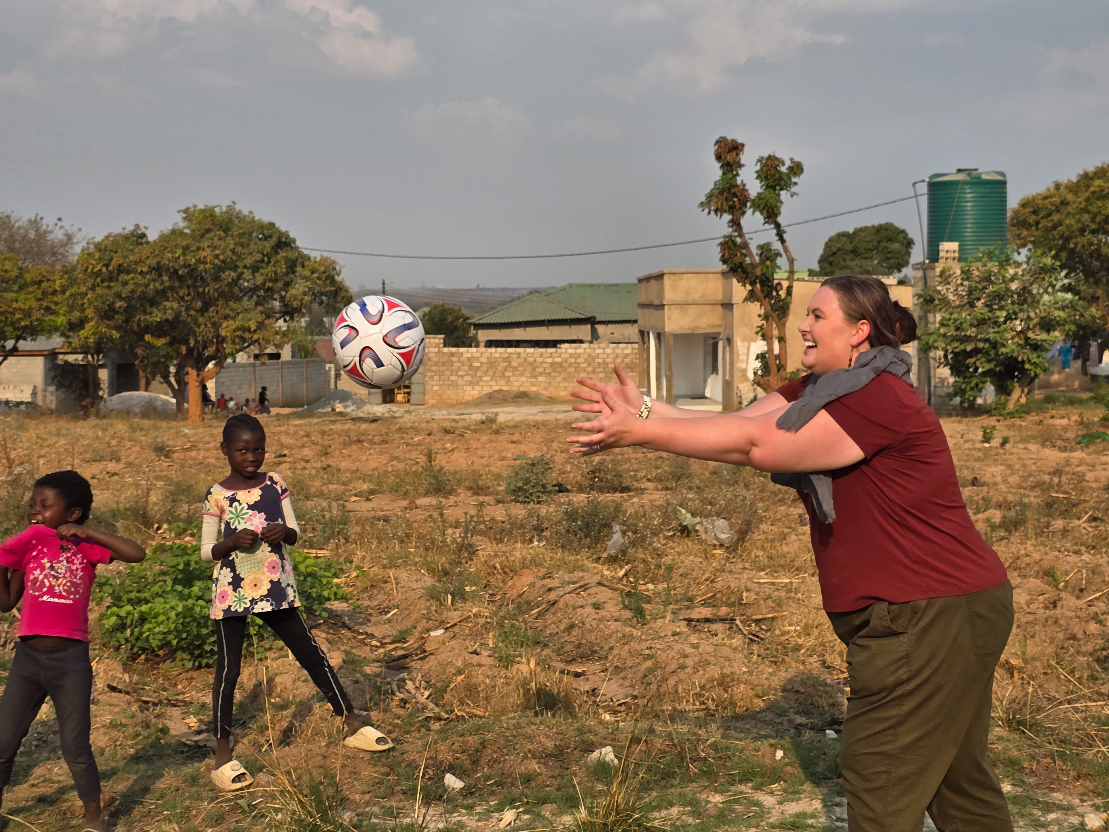 Playing at Orphanage in Zambia