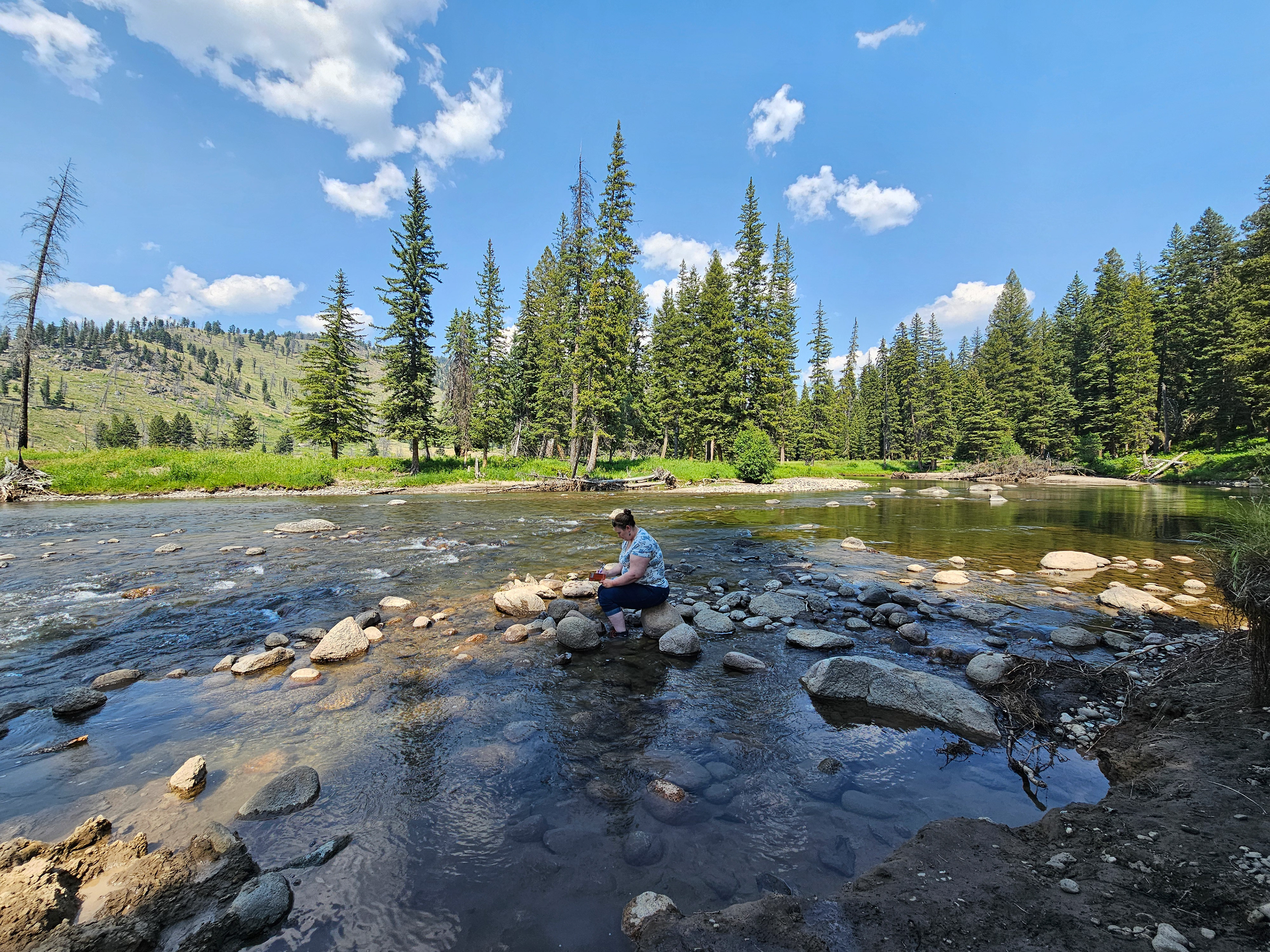 Painting in Yellowstone