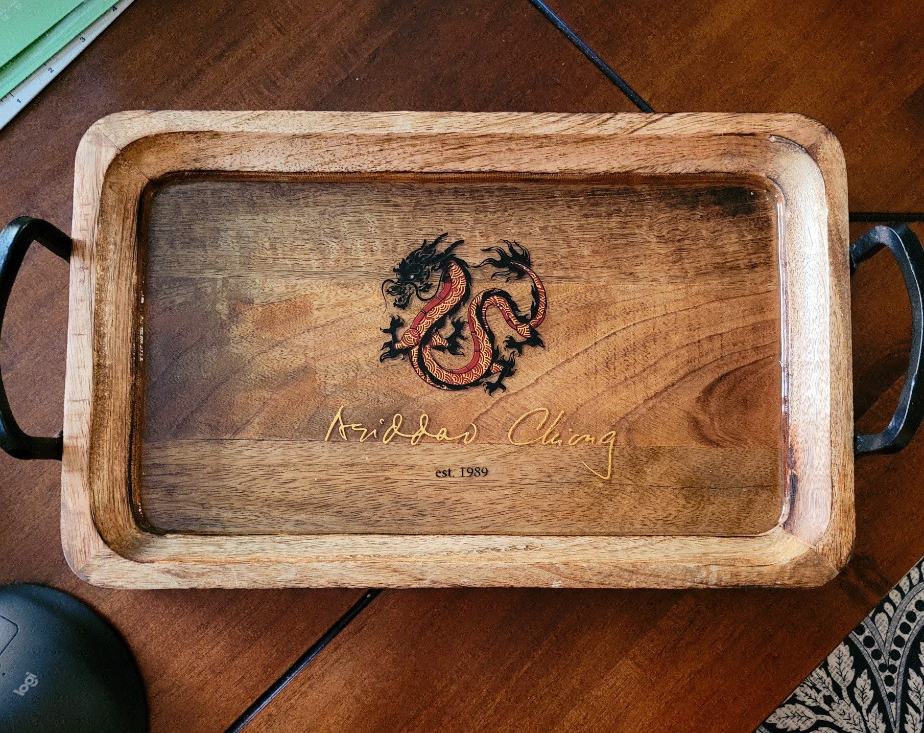 Layered vinyl and resin