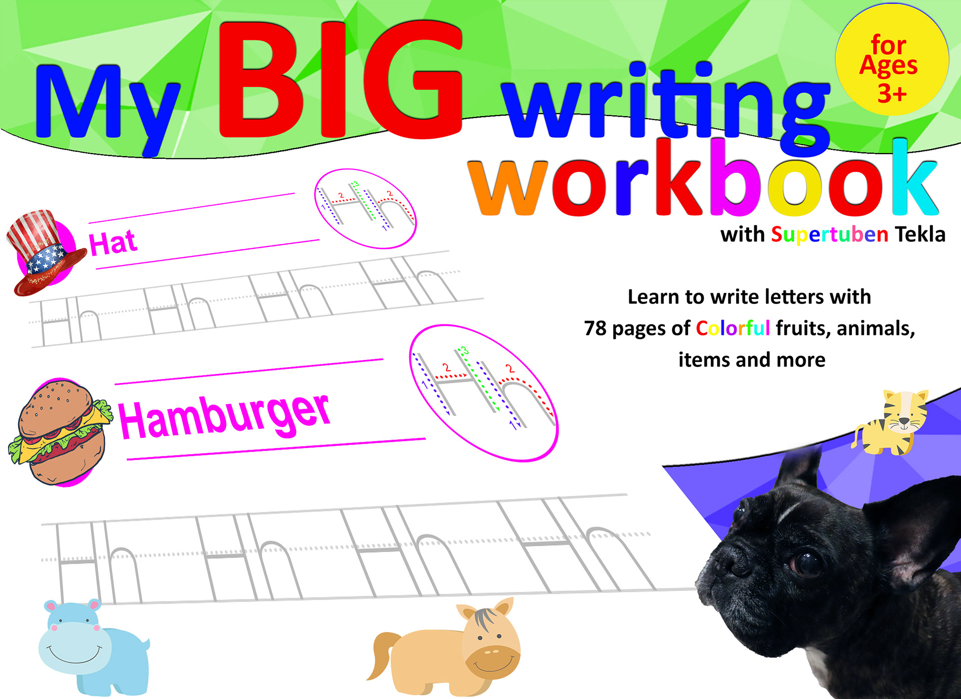 My BIG writing Workbook with supertuben Tekla