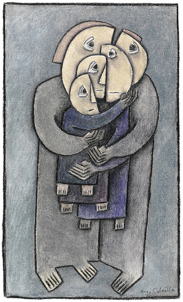 "An Armful" charcoal