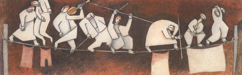 "Washing line walkers 2" SOLD