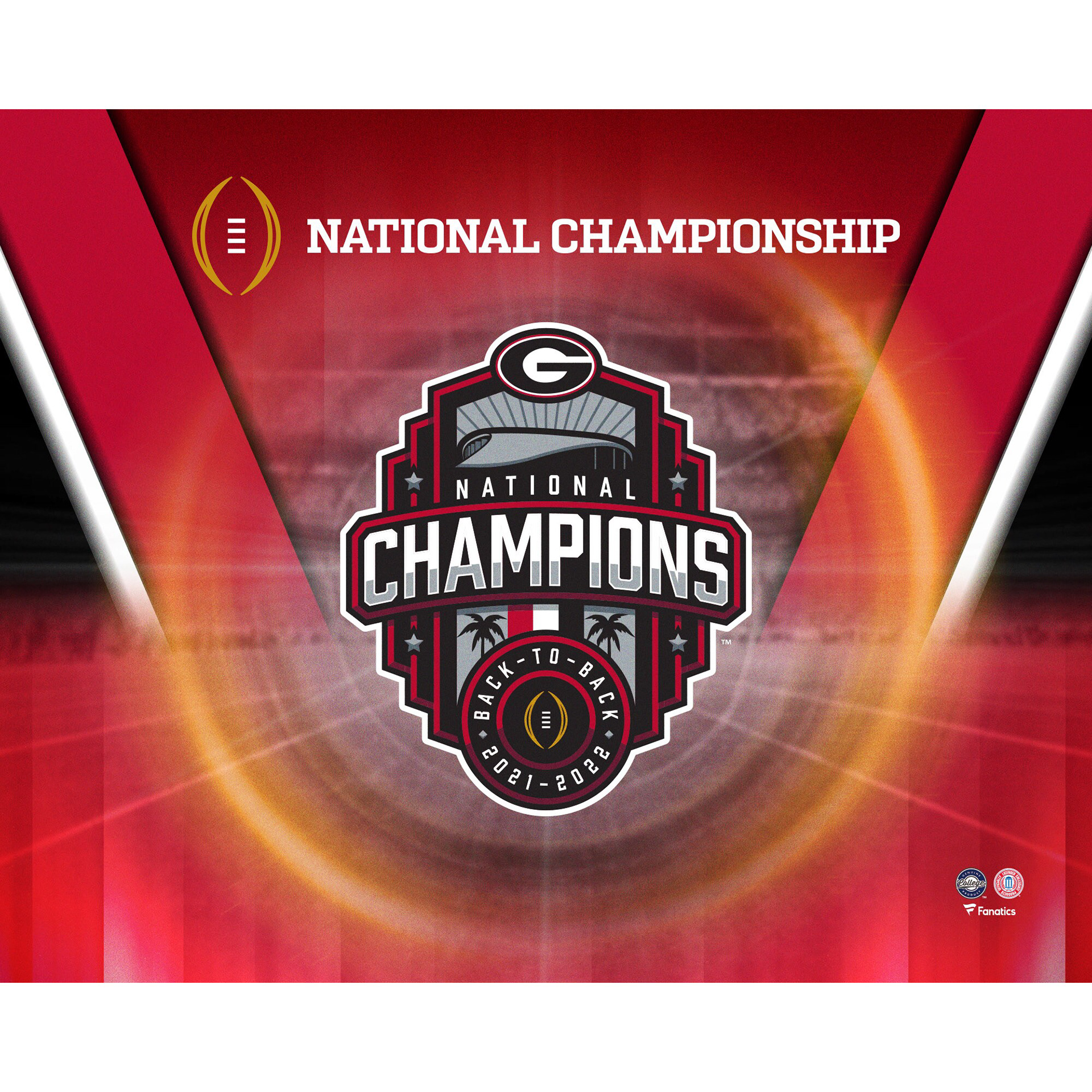 Georgia Bulldogs Fanatics Authentic College Football Playoff 2022 National Champions 10'' x 18'' Timeline Collage