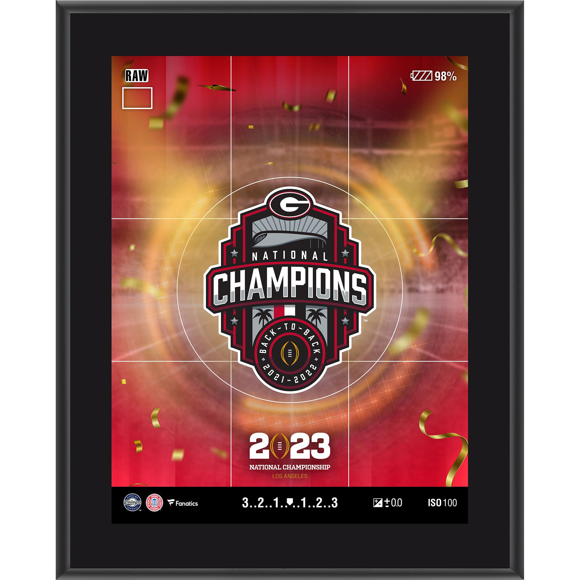 Georgia Bulldogs Fanatics Authentic College Football Playoff 2022 National Champions 10'' x 13'' Sublimated Plaque