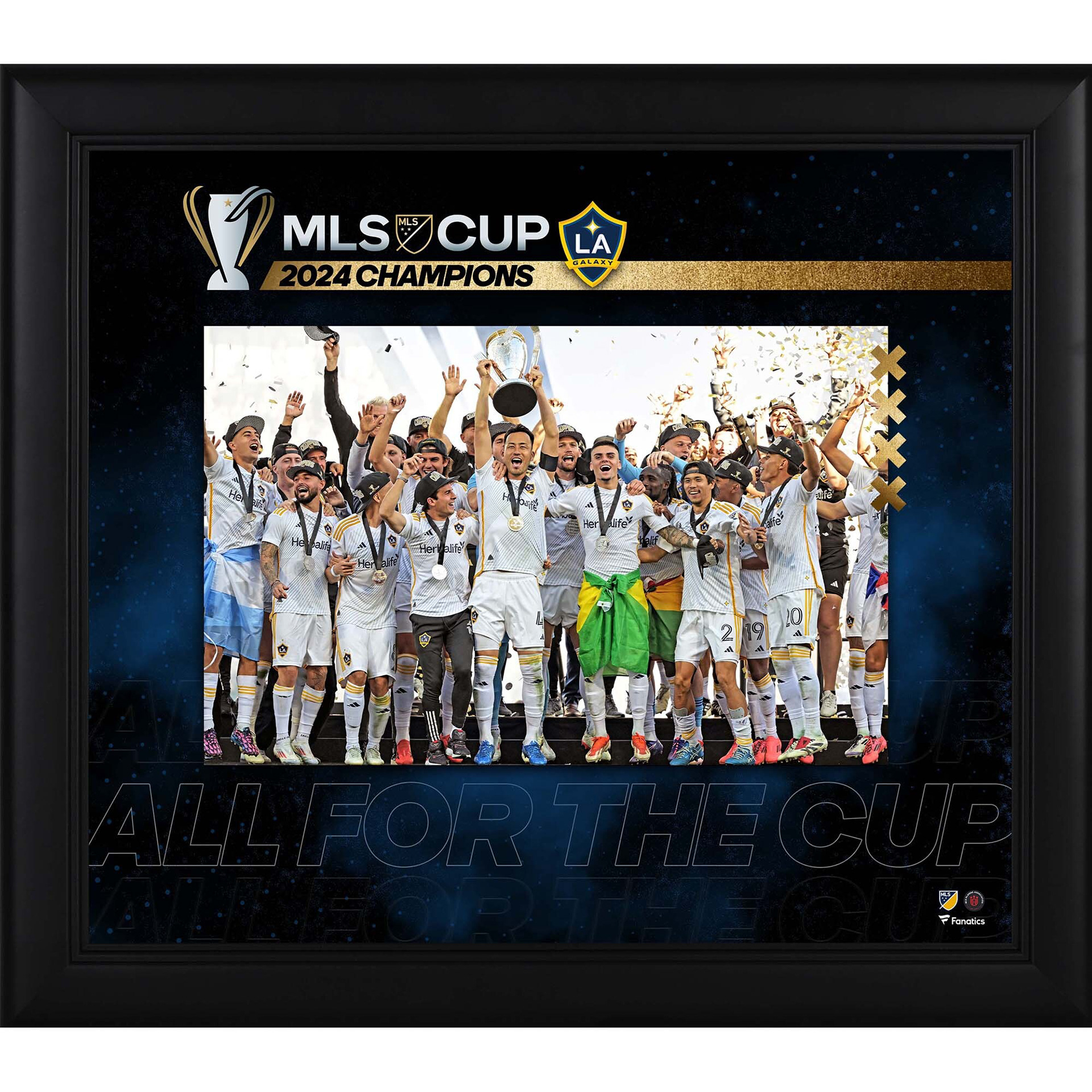 LA Galaxy Fanatics Authentic 2024 MLS Cup Champions Framed 15" x 17" Collage