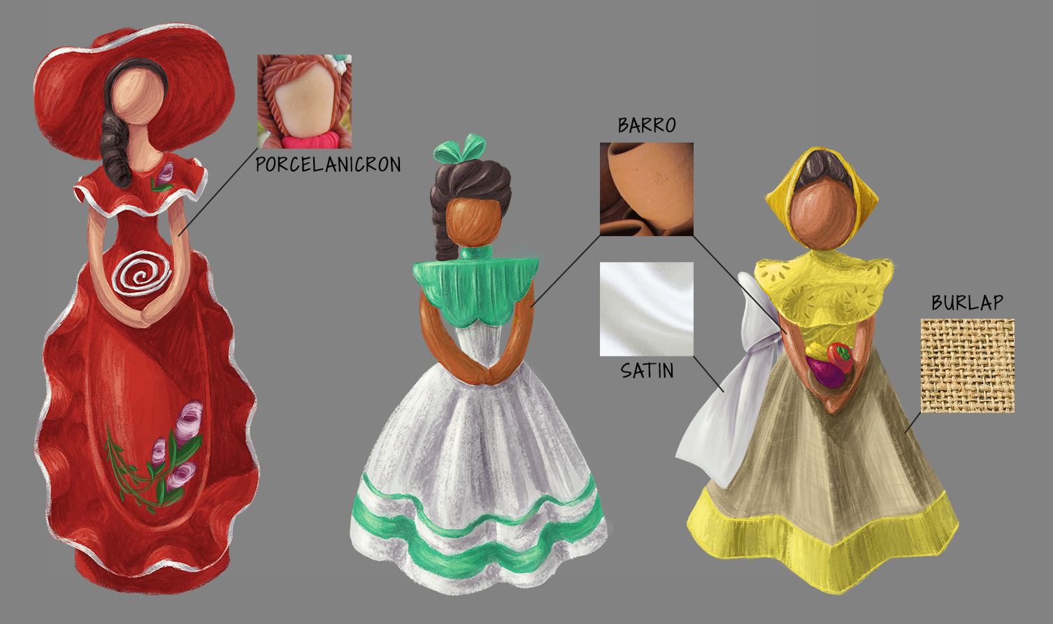 "Somni" clay dolls owned by Marisol