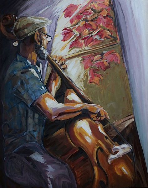 Autumn Sessions, oil on canvas, 30 x 24 inches