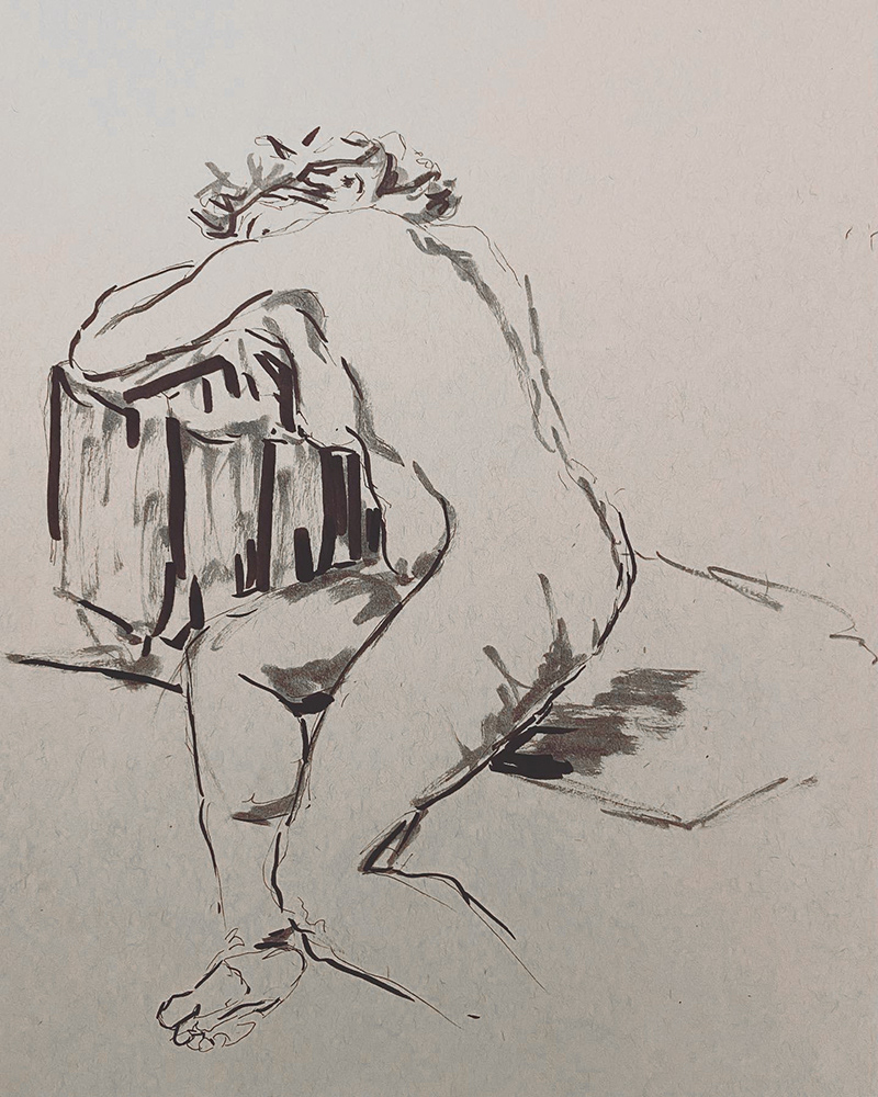 Ink on paper, Ottawa, April 2023 (SOLD)