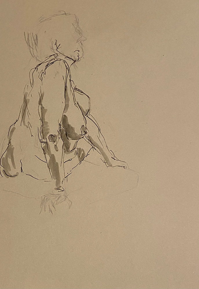 Ink on paper, Budapest, December 2022