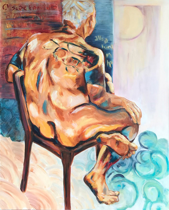 Intimation of Spirit and Song of the Skin, oil on canvas, 30 x 24