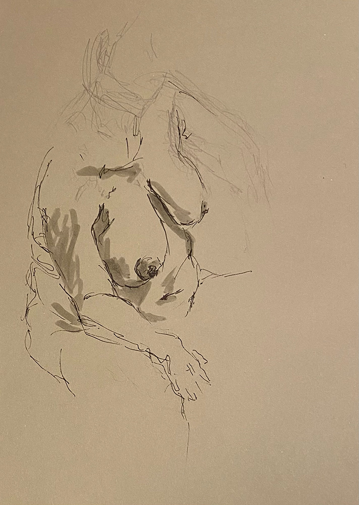 Ink on paper, Budapest, December 2022