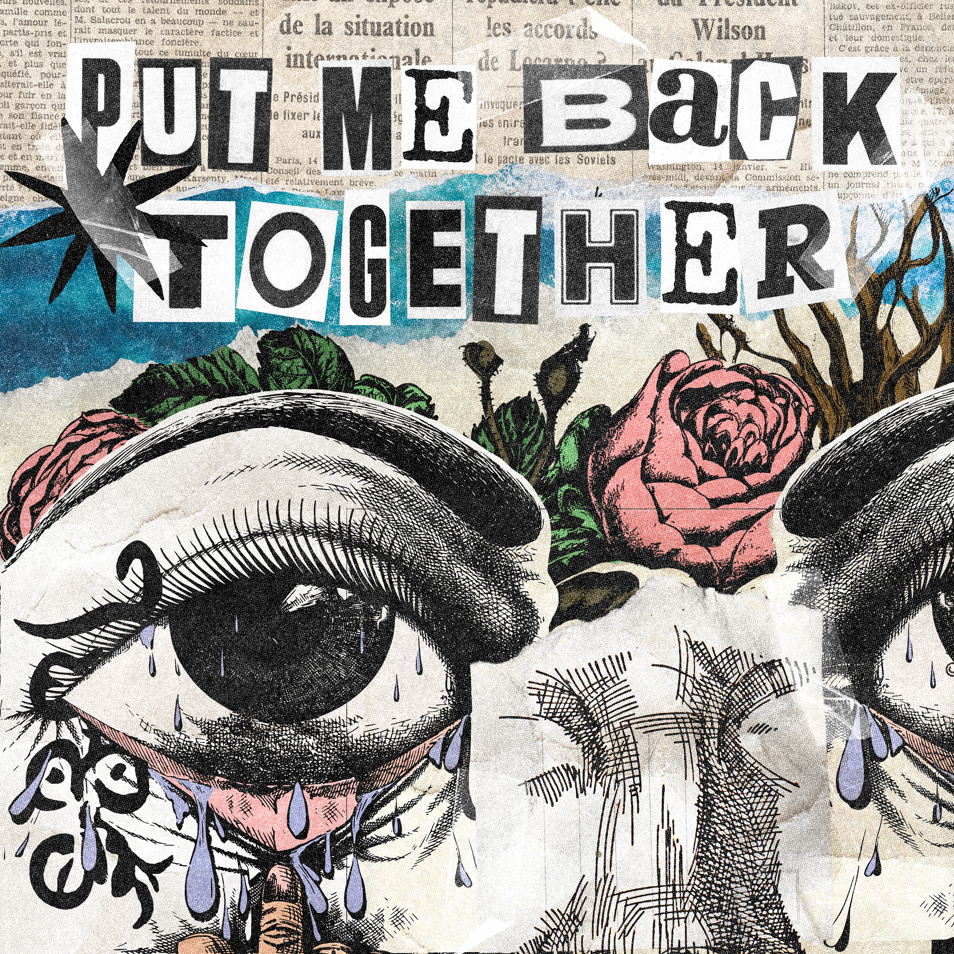 Put Me Back Together - Digital Collage, from varied public domain images. Adobe Photoshop CC.