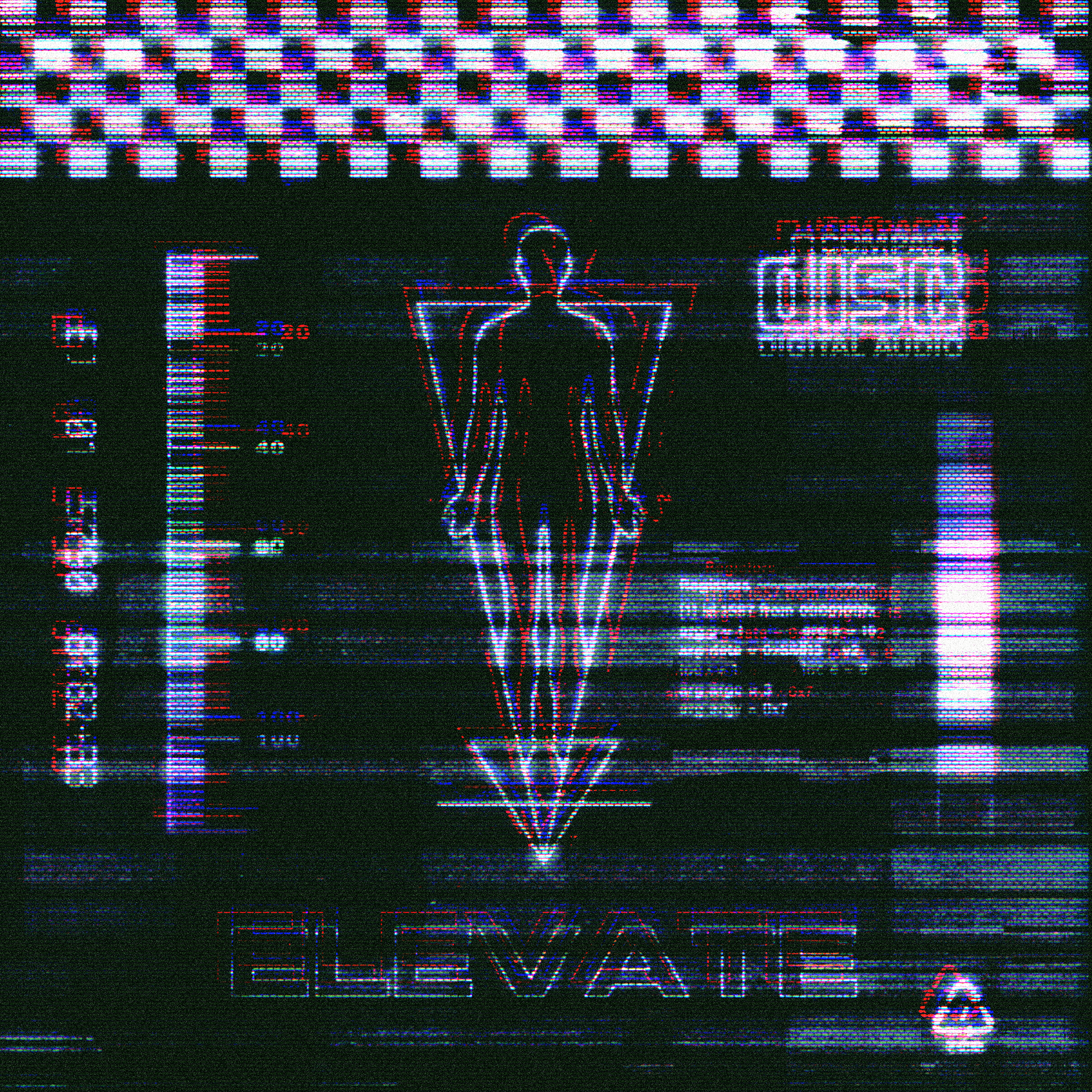Image with glitch design 2D