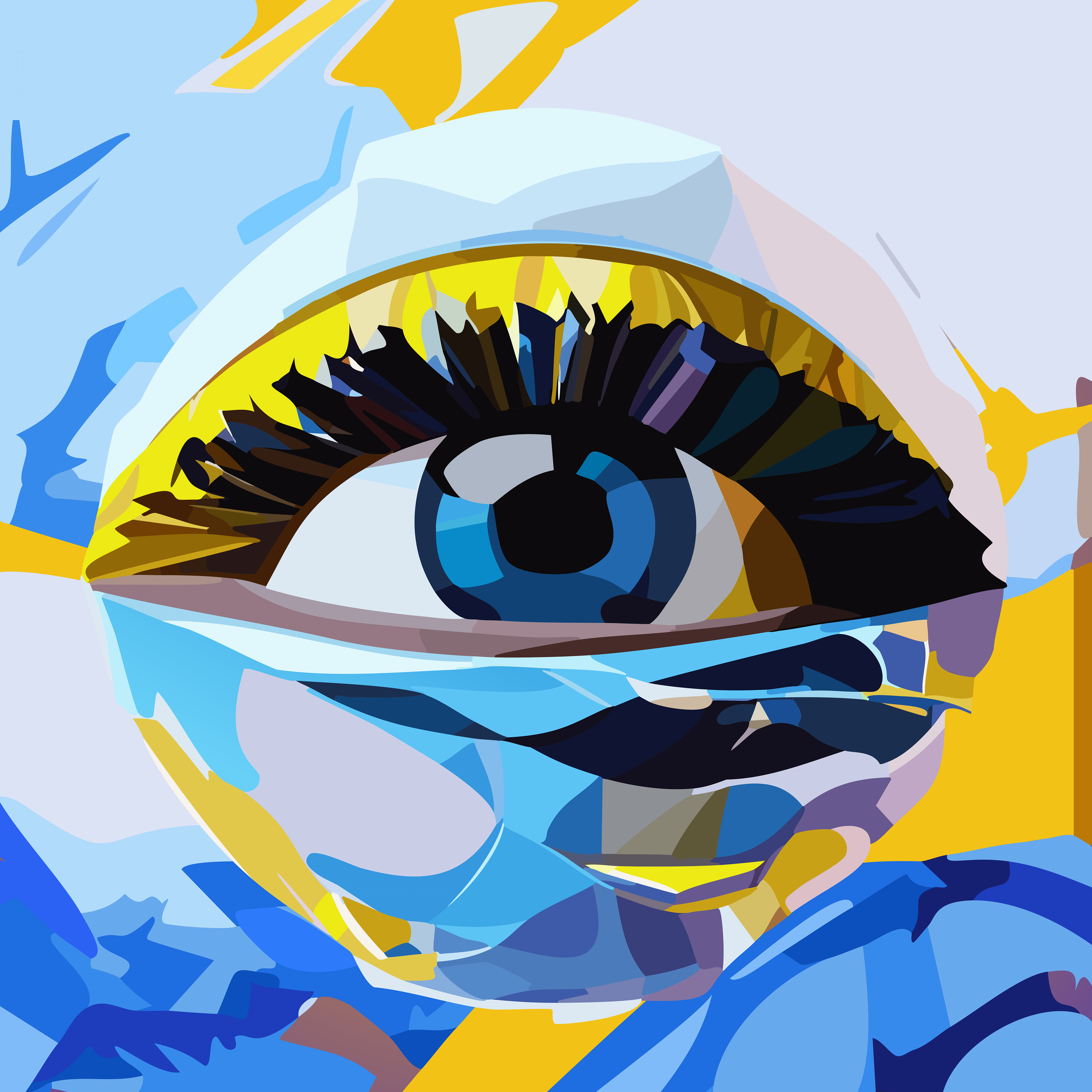 (SENSES Series) Sight - Vector artwork made in Adobe Illustrator CC, by Peter Wiercioch.
