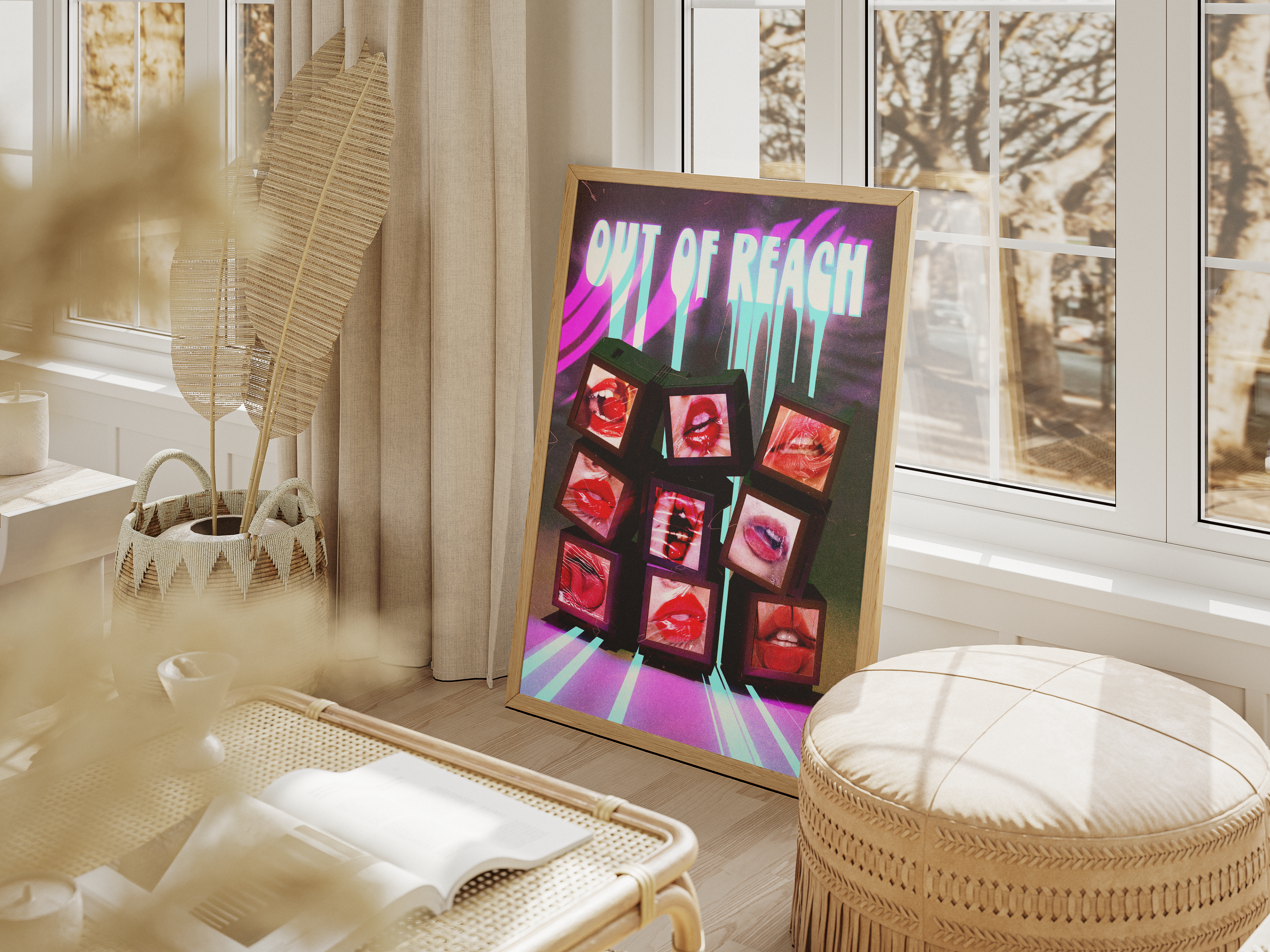 Poster In Boho Room - Angle 3