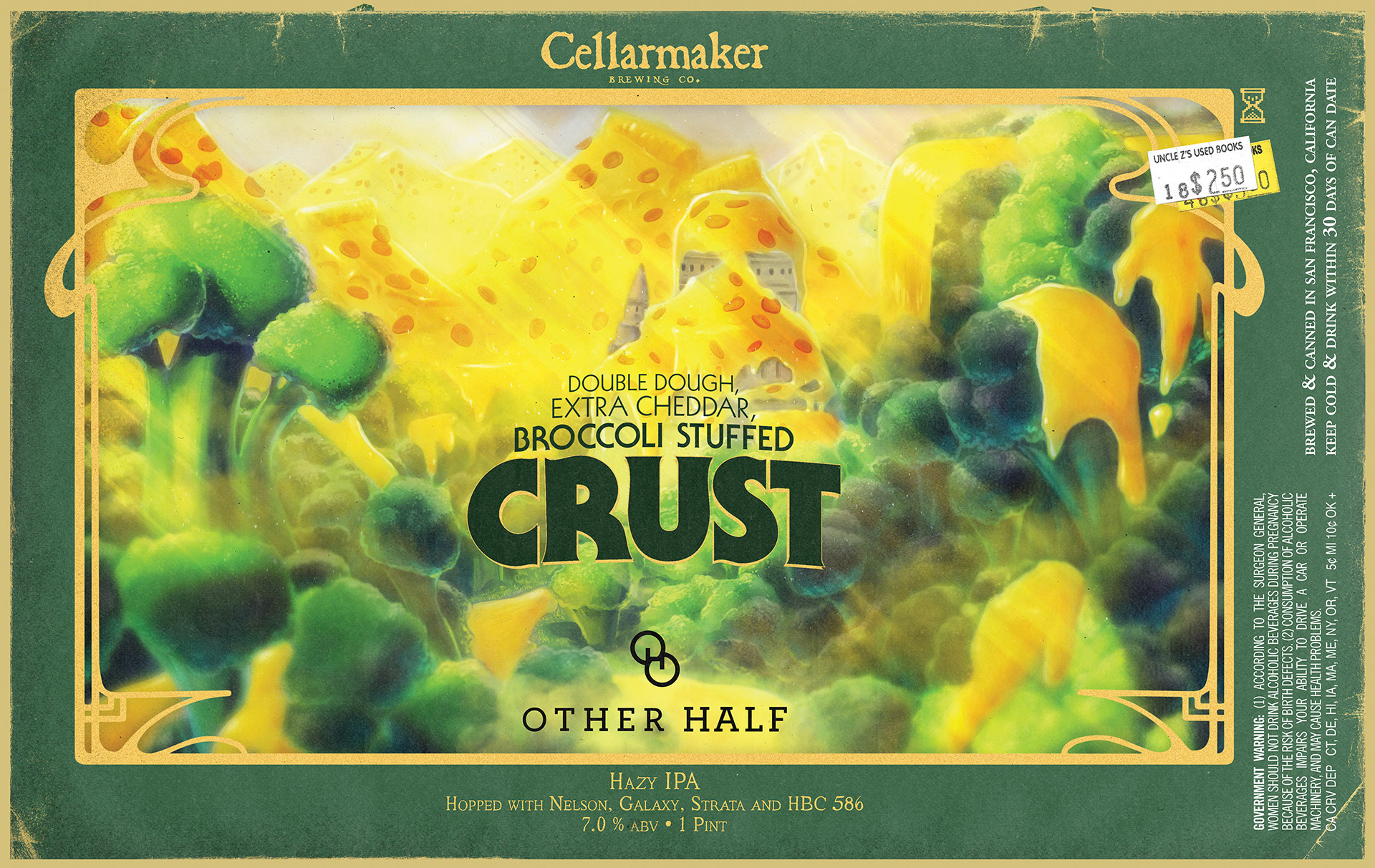 Double Dough Extra Cheddar Broccoli Stuffed Crust, Cellarmaker x Other Half