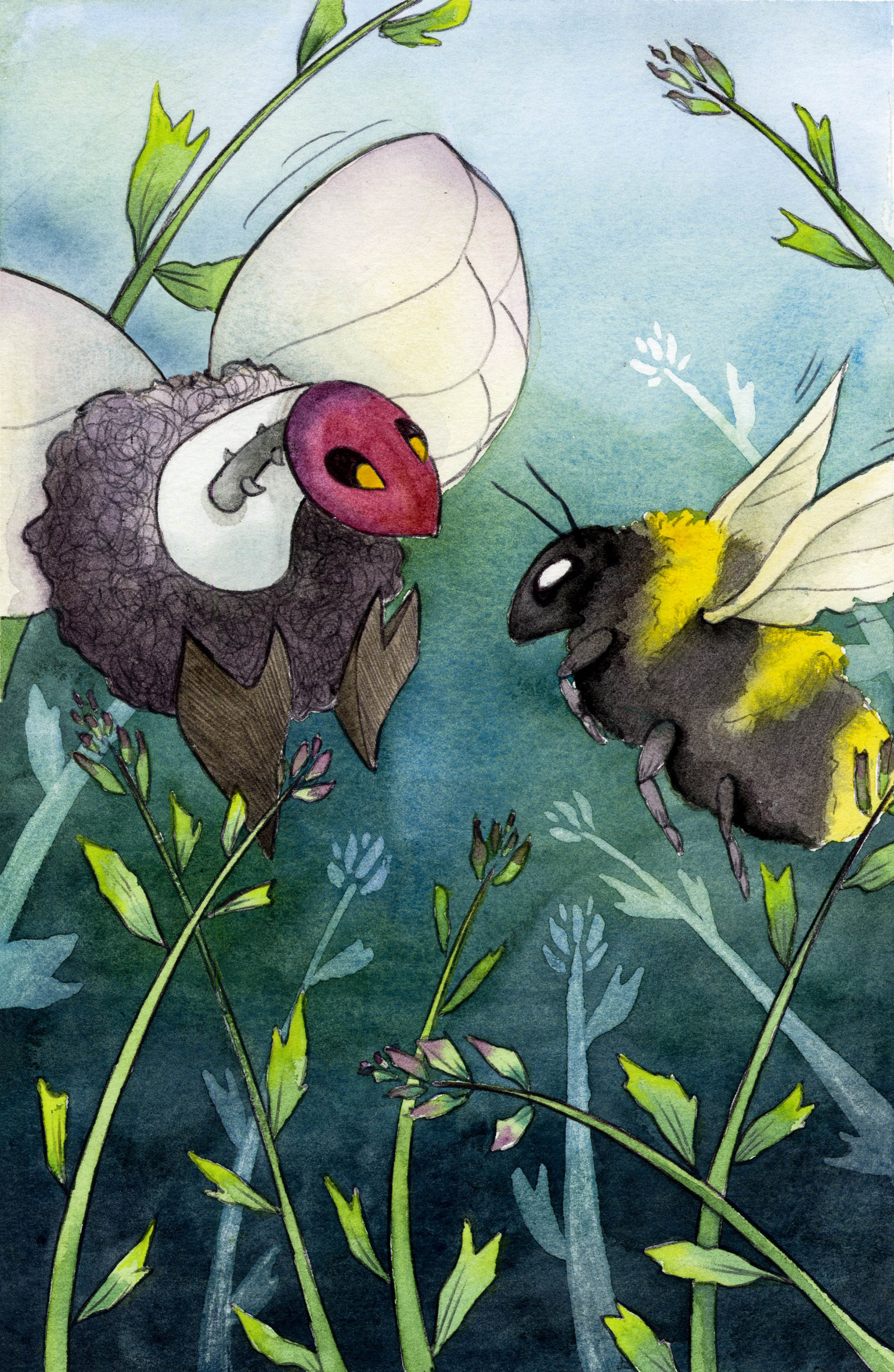 Hubert made a friend.