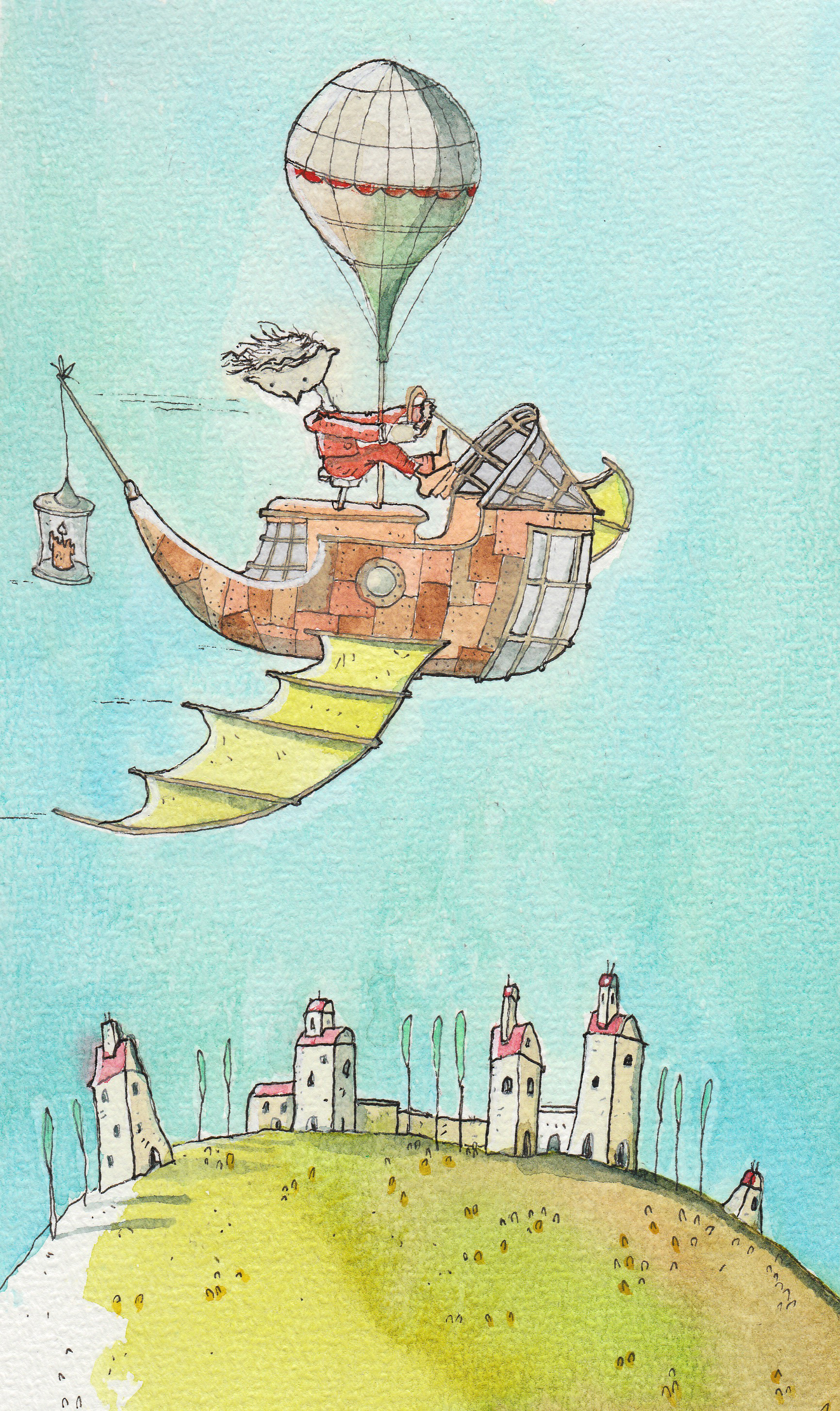 Over the village | A4 | € 145,00