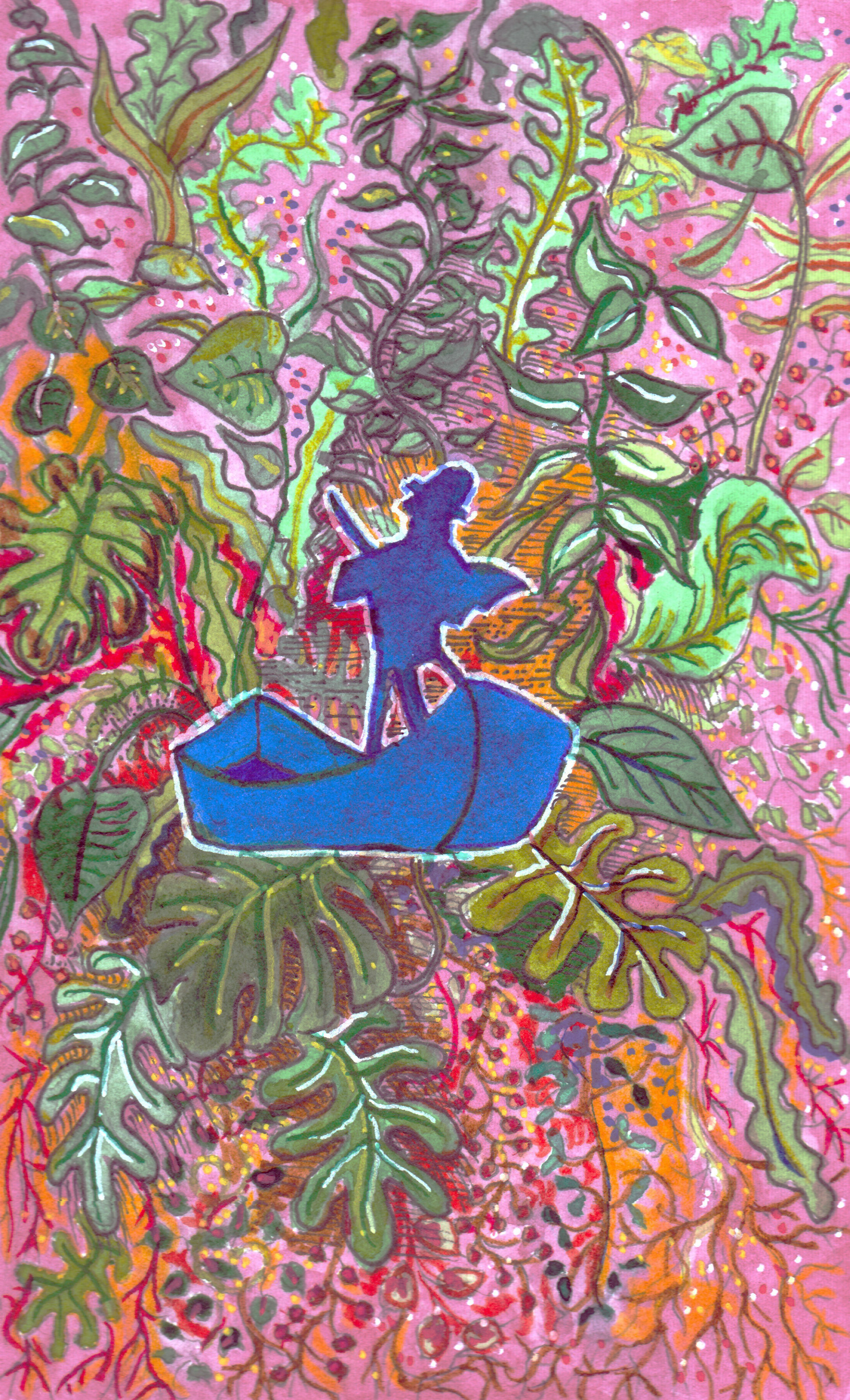 The captain and his ship | A5 | € 85,00
