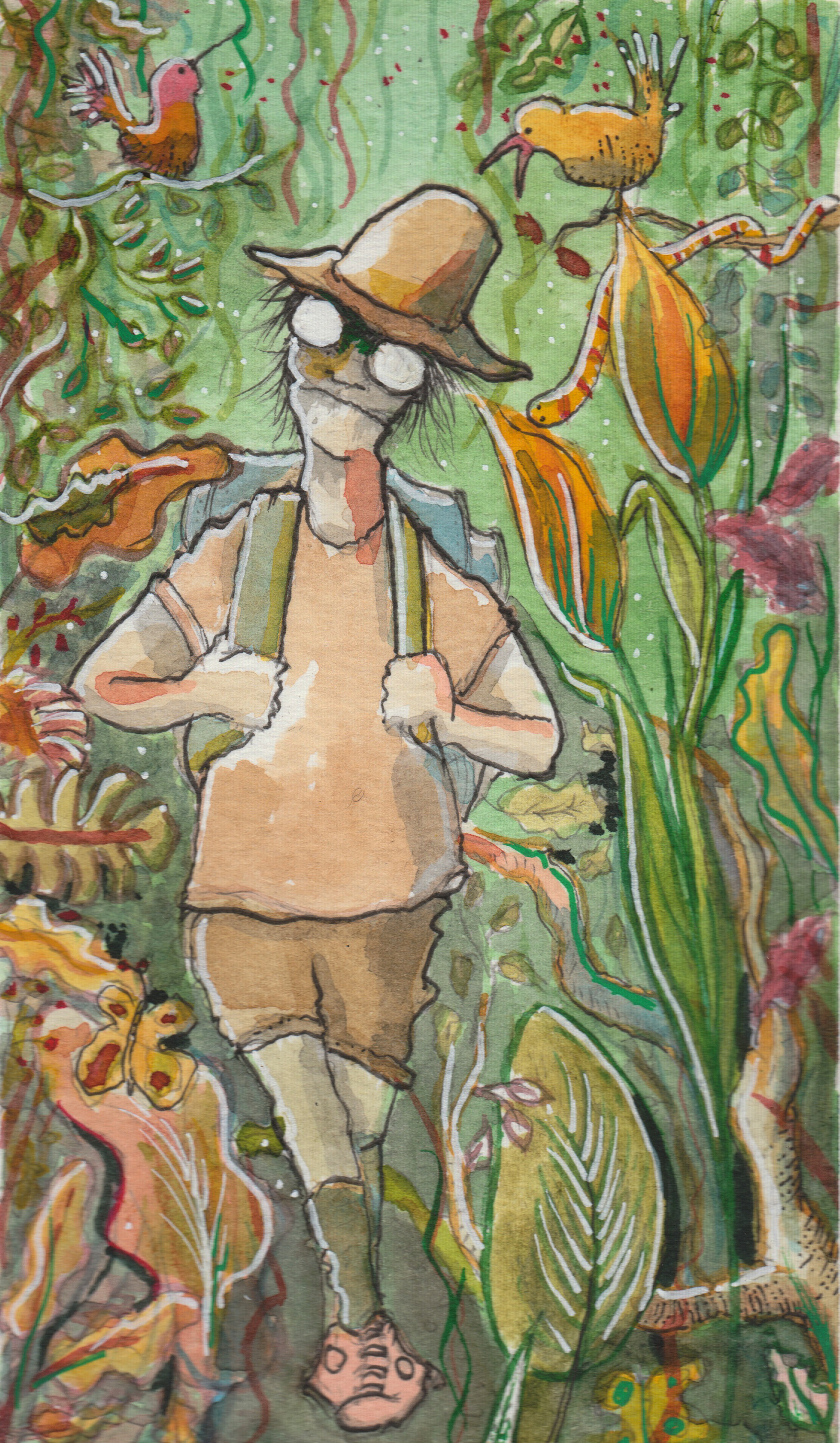 The hiker | A5 | Sold