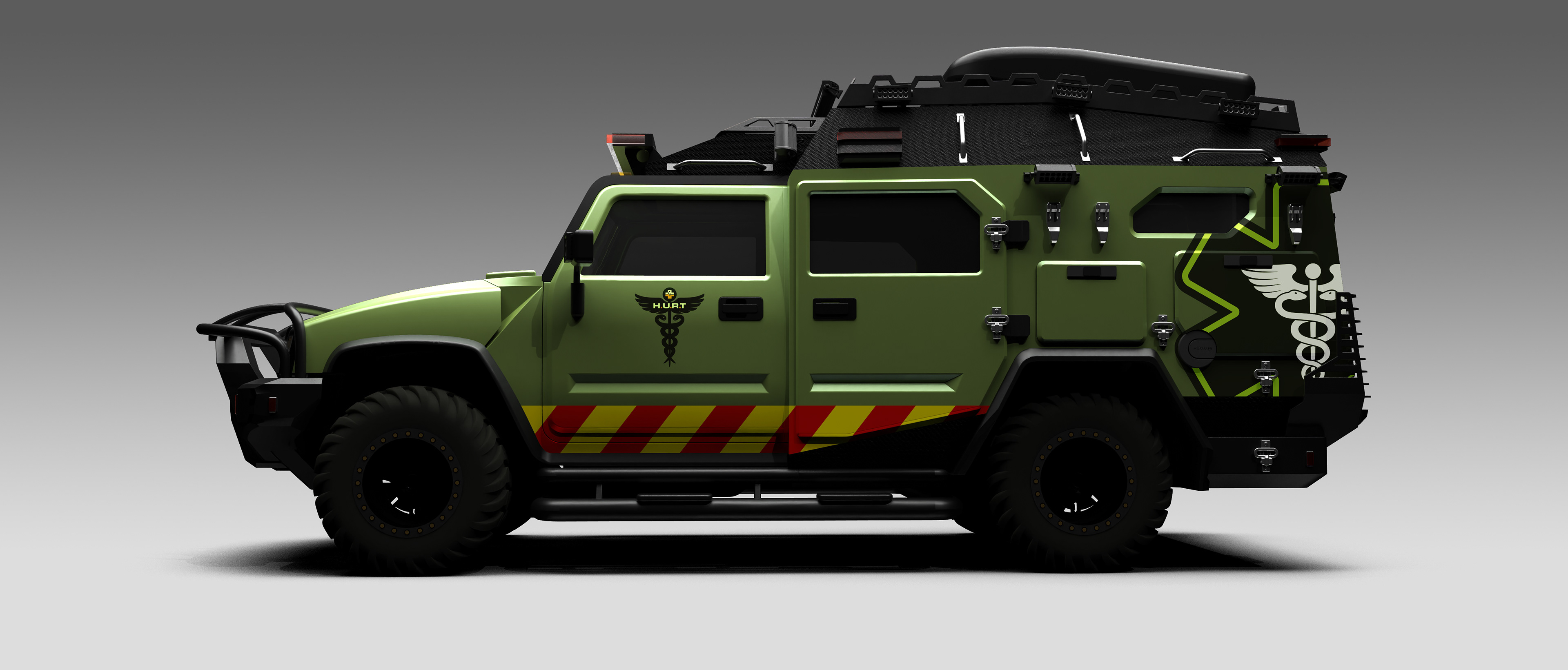 The HURT UNIT Pilot : "The Beast" Mobile EMR Hero Vehicle