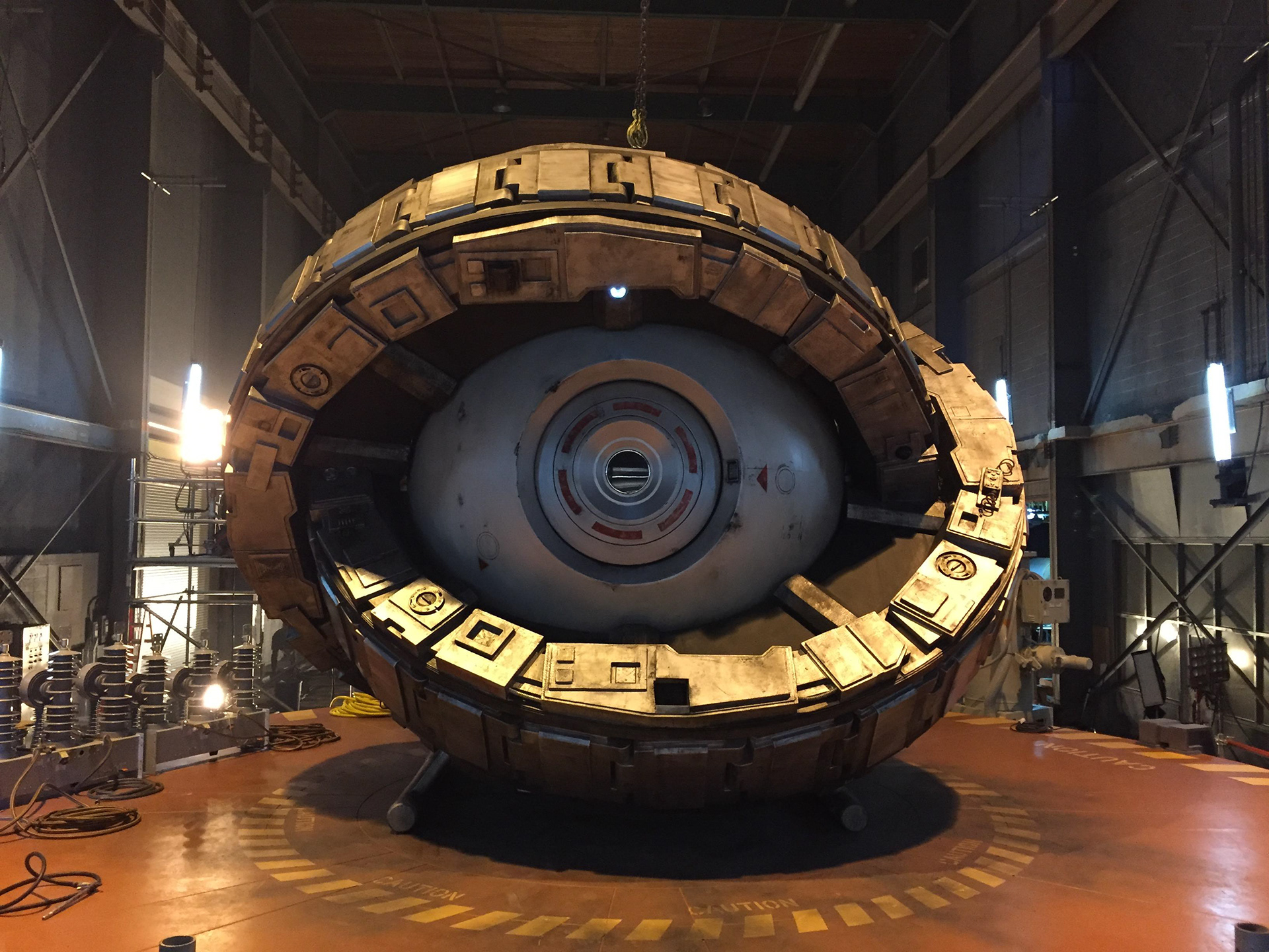 Full Size Time Machine on Set