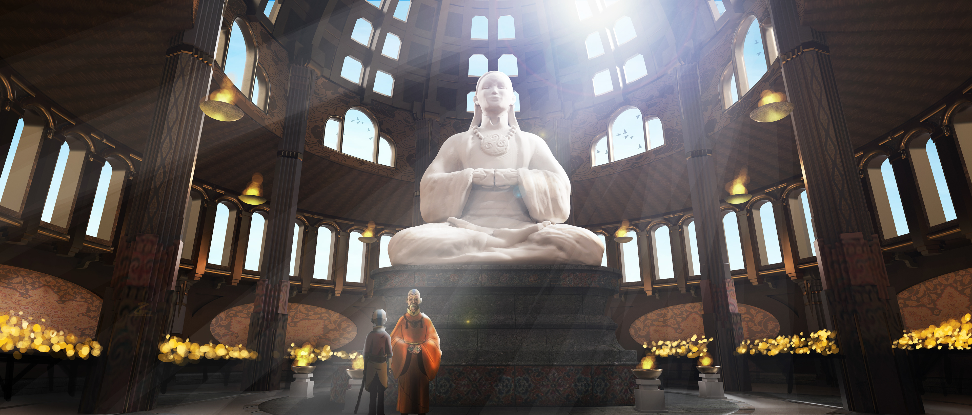 Concept : Interior Yangchen Temple - Before the great war.