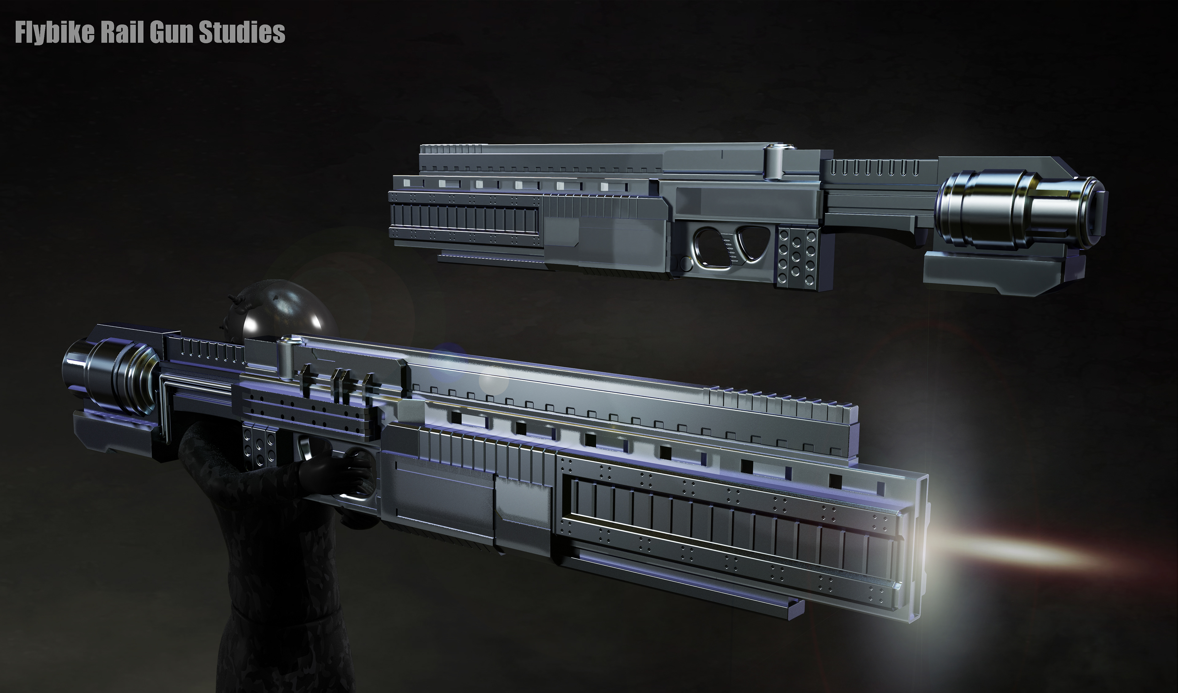 BLACK ADAM : Fly Bike Rail Guns