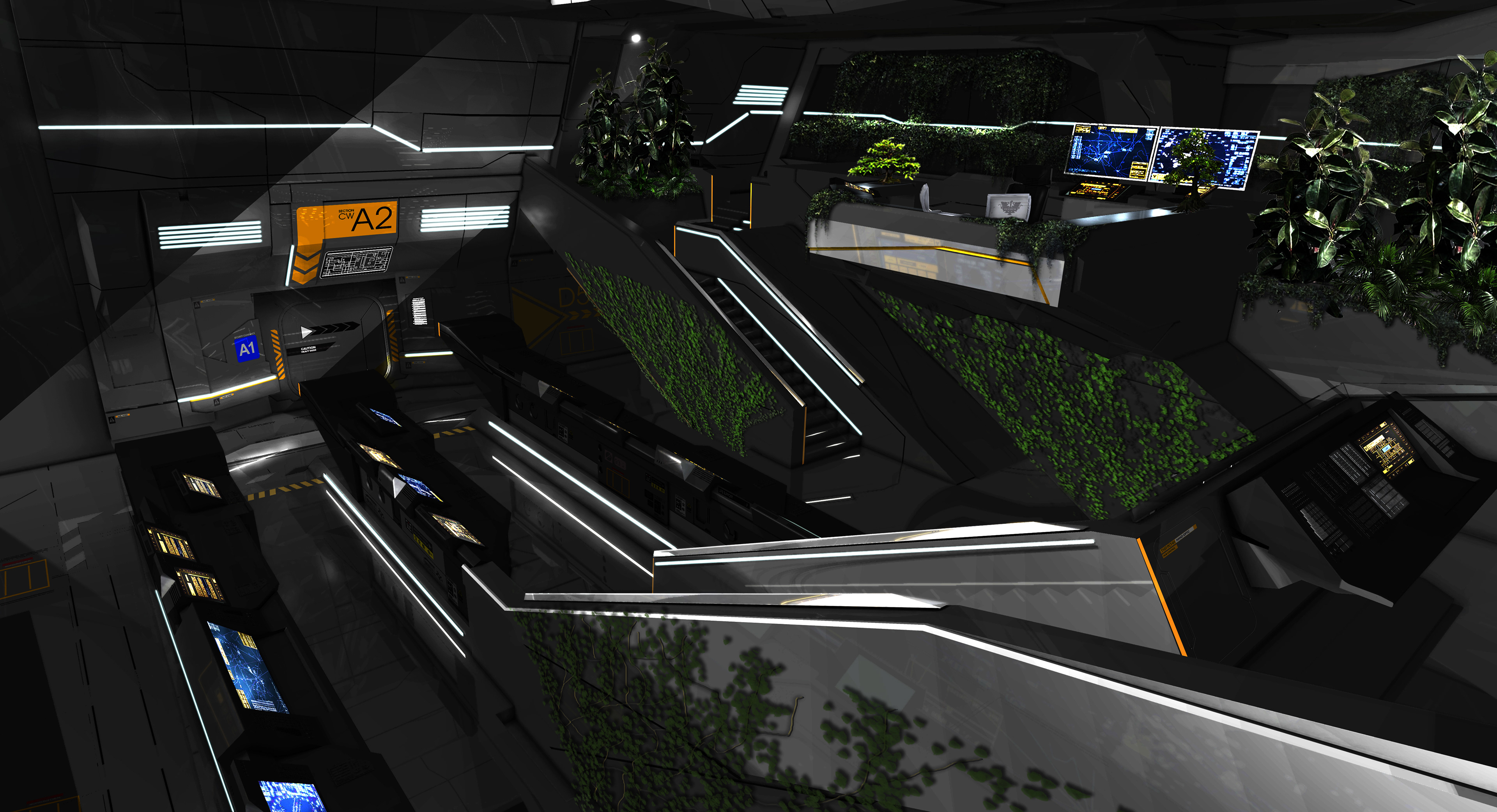Elysium : Main Mission Control Room